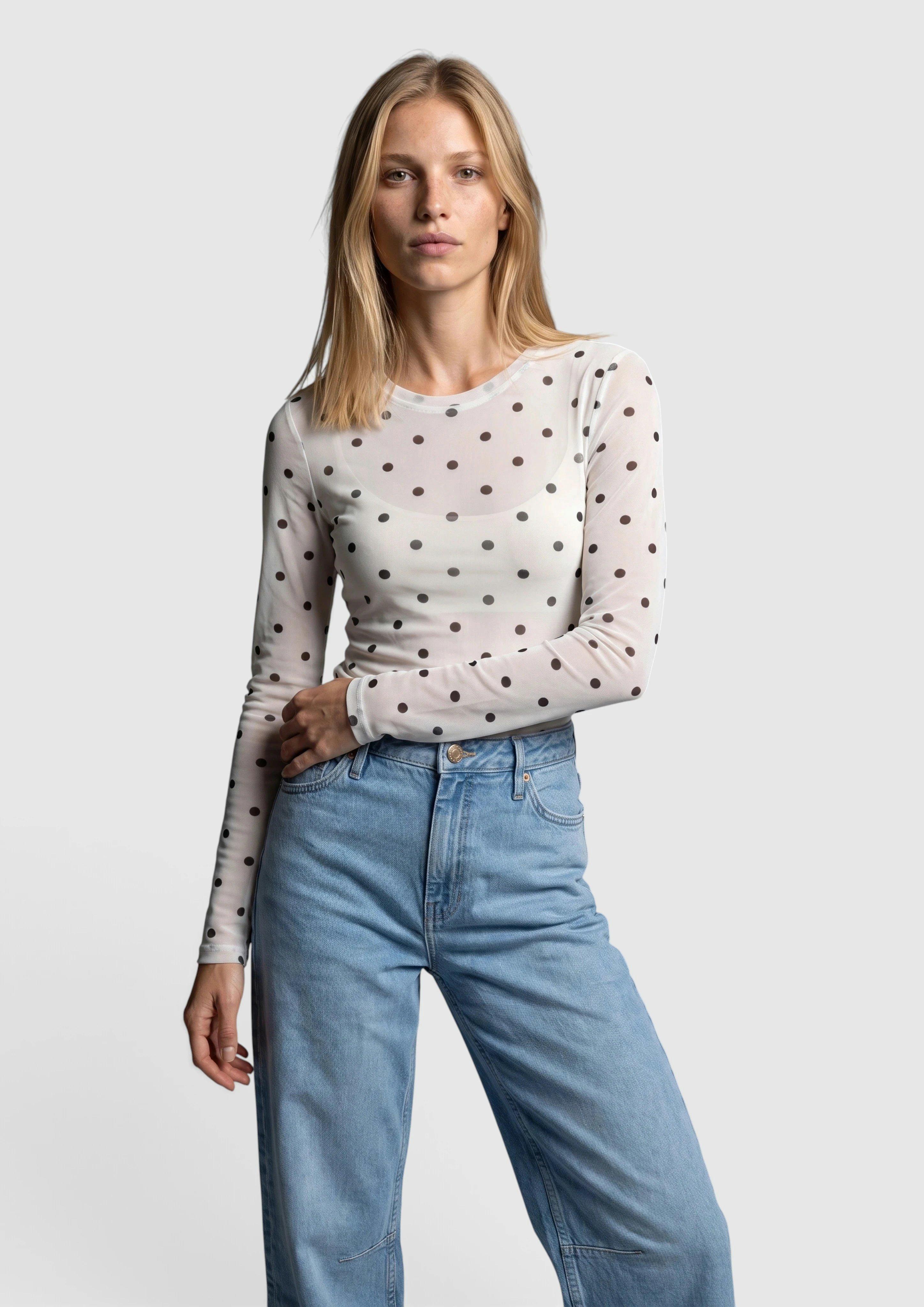 Dames T-Shirt in crème van s.Oliver