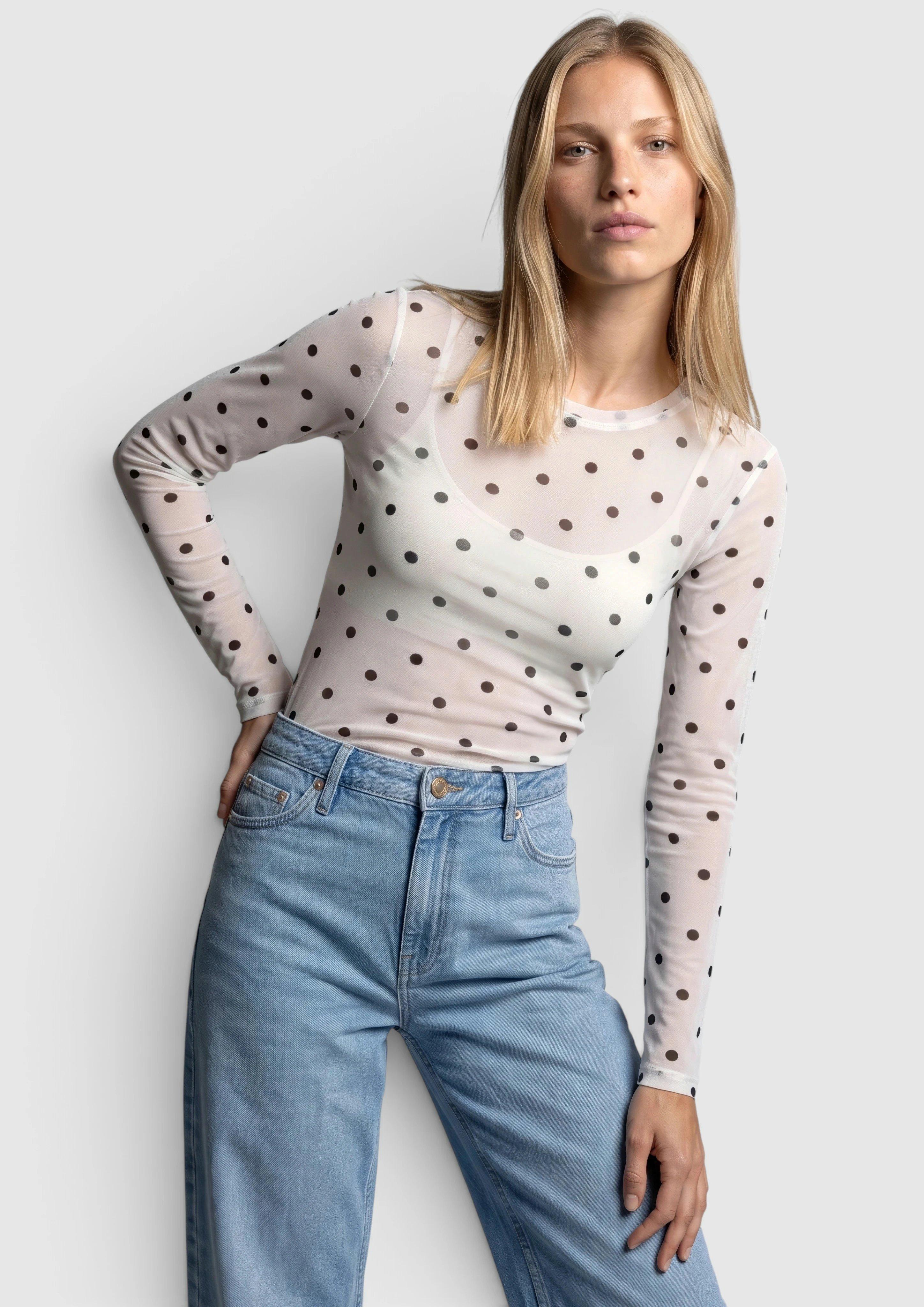 T-Shirt in crème van s.Oliver