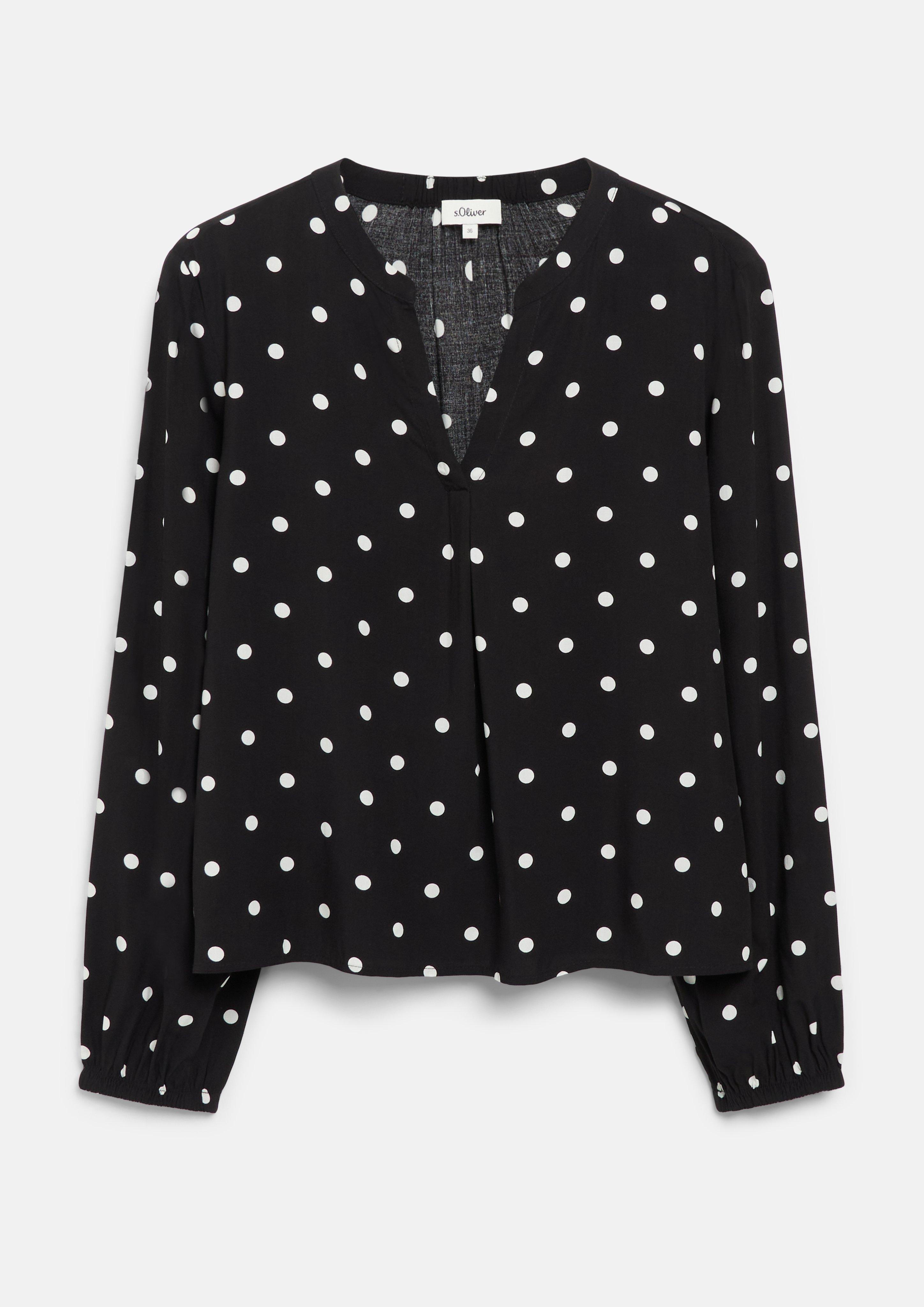 Bluse in zwart van s.Oliver