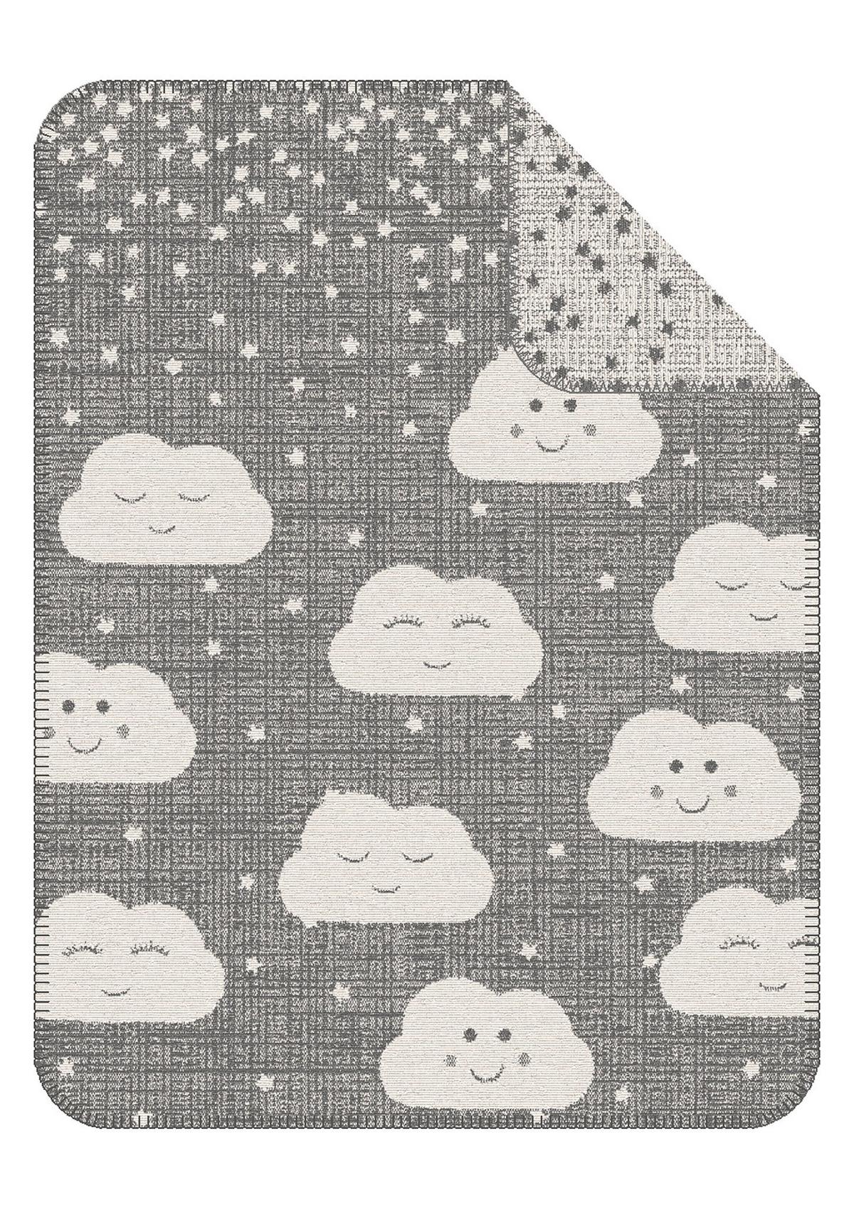 s.Oliver Odeja za dojenčke z žakardskim vzorcem in oblaki