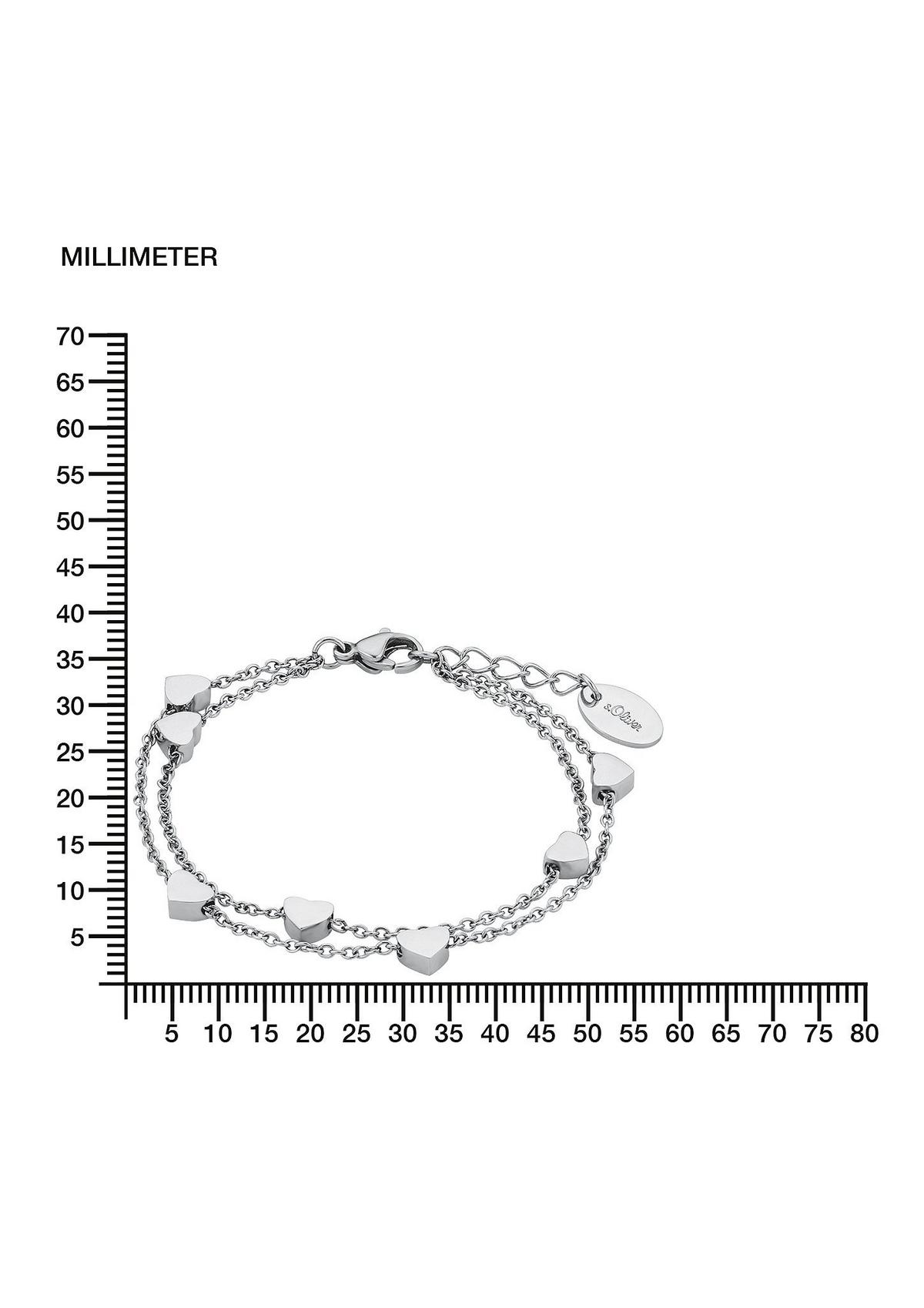 s.Oliver Armkette mit Herz-Beads
