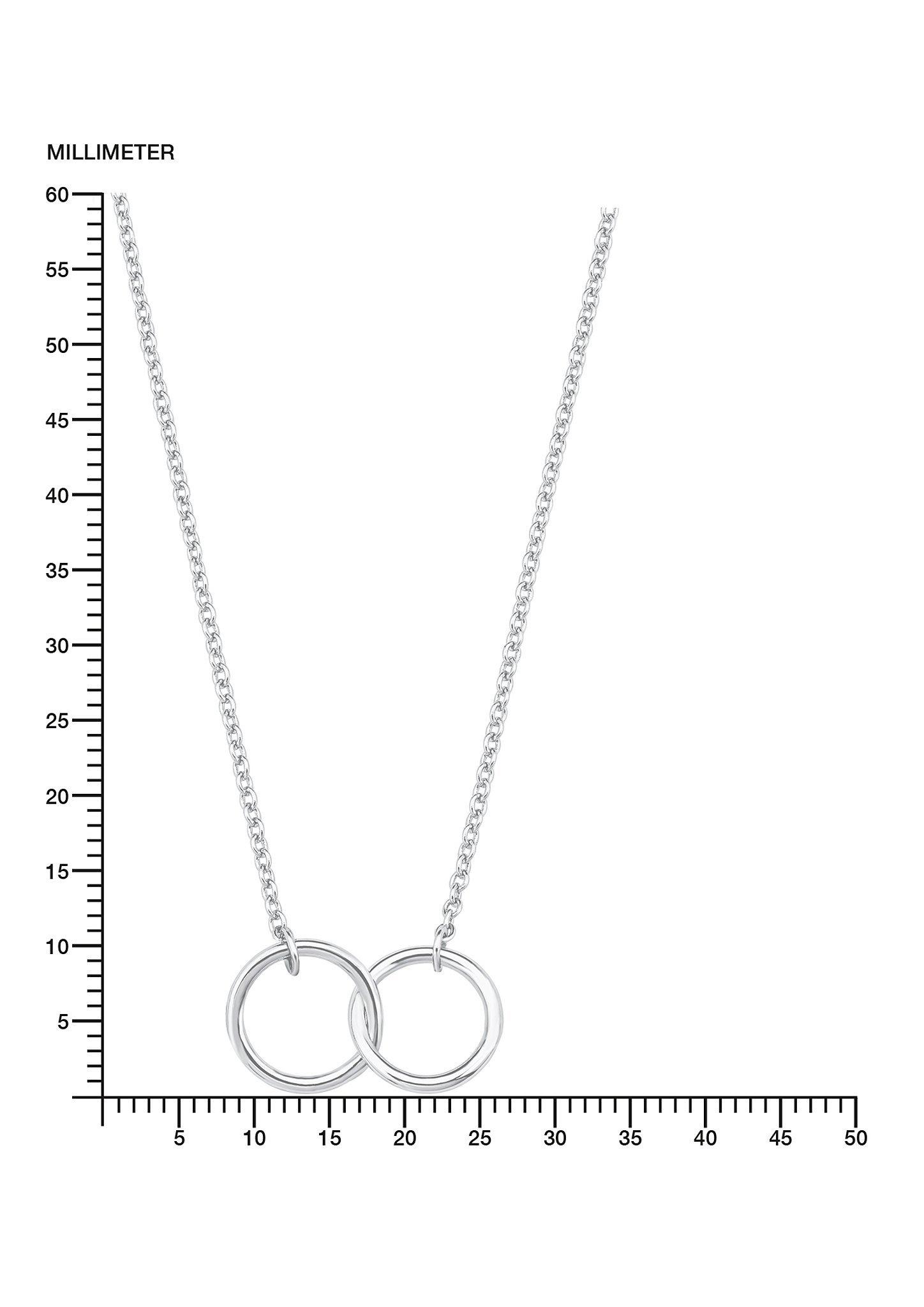 s.Oliver Halskette mit verschlungenen Ringen