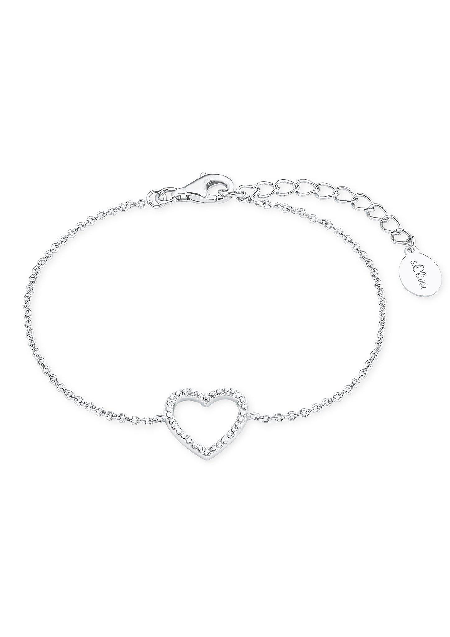 Silber silber mit Herz-Anhänger Armband - aus