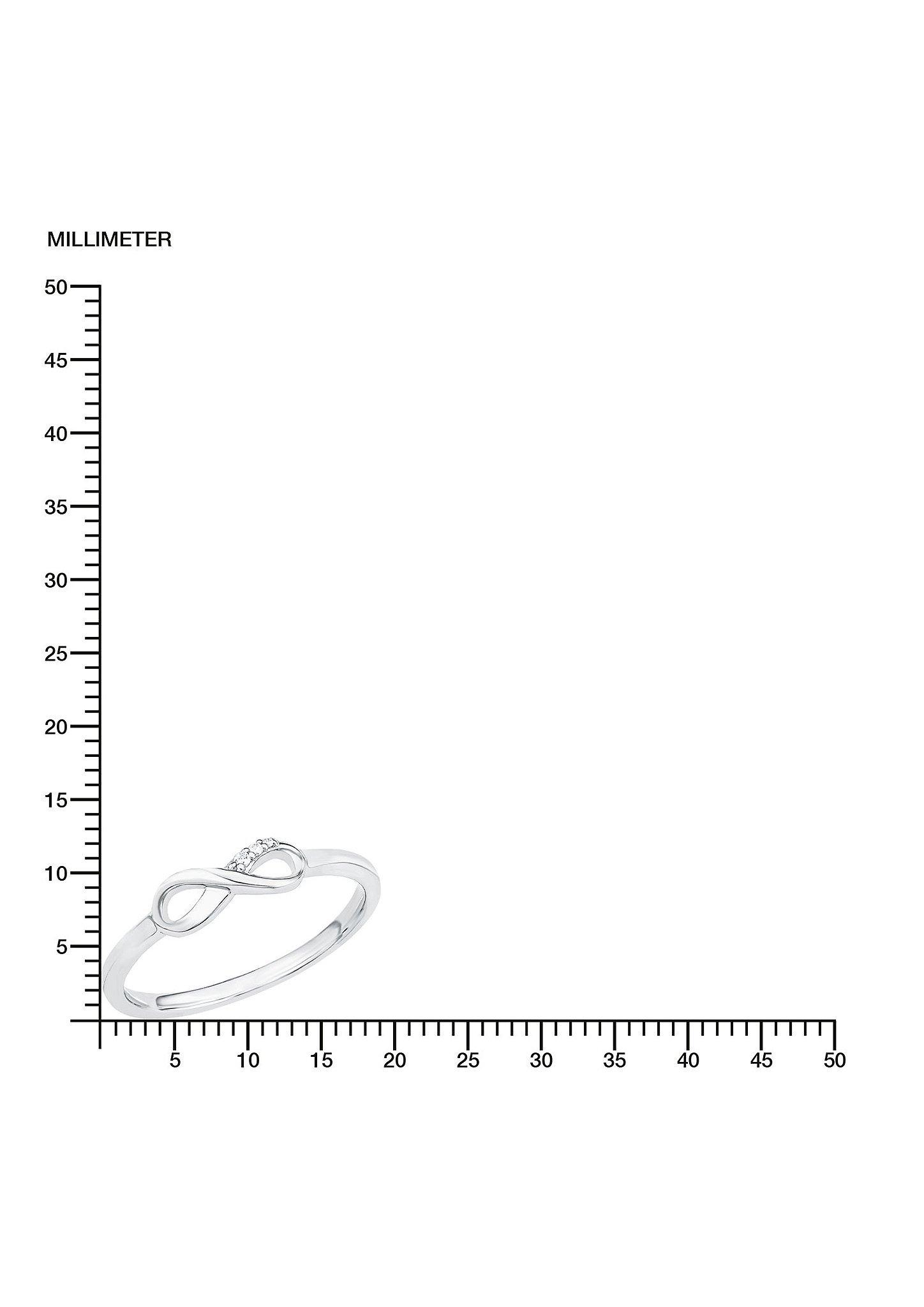 s.Oliver Silberner Ring Infinity mit Zirkonia