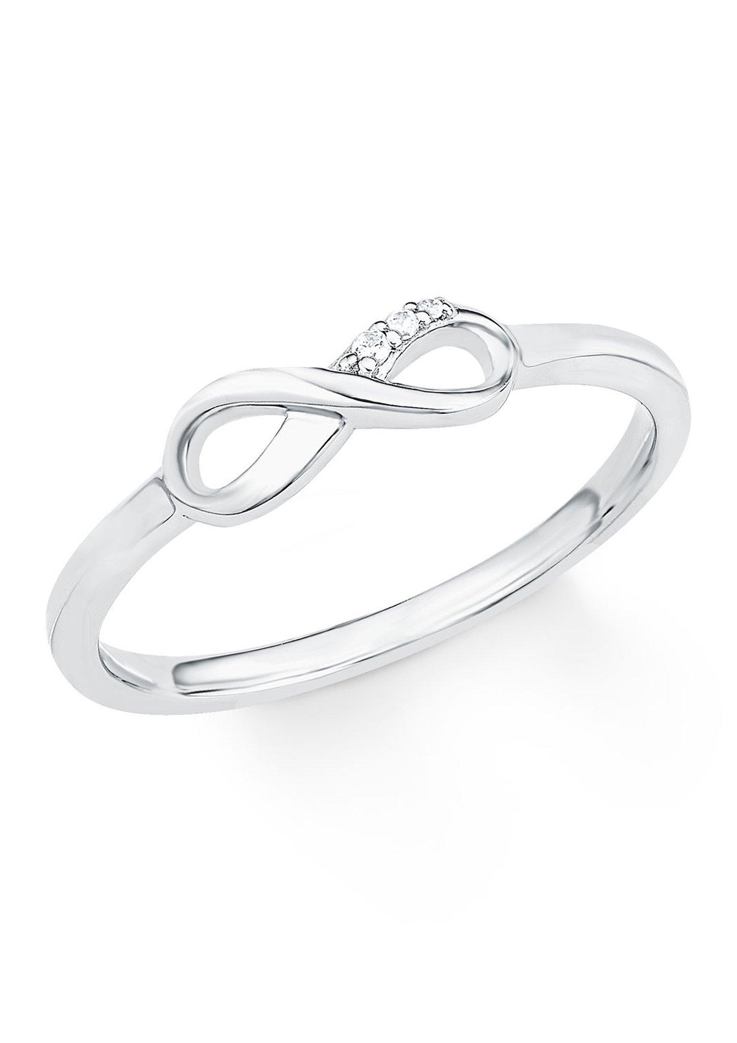 S.Oliver Silberner Ring Infinity mit Zirkonia