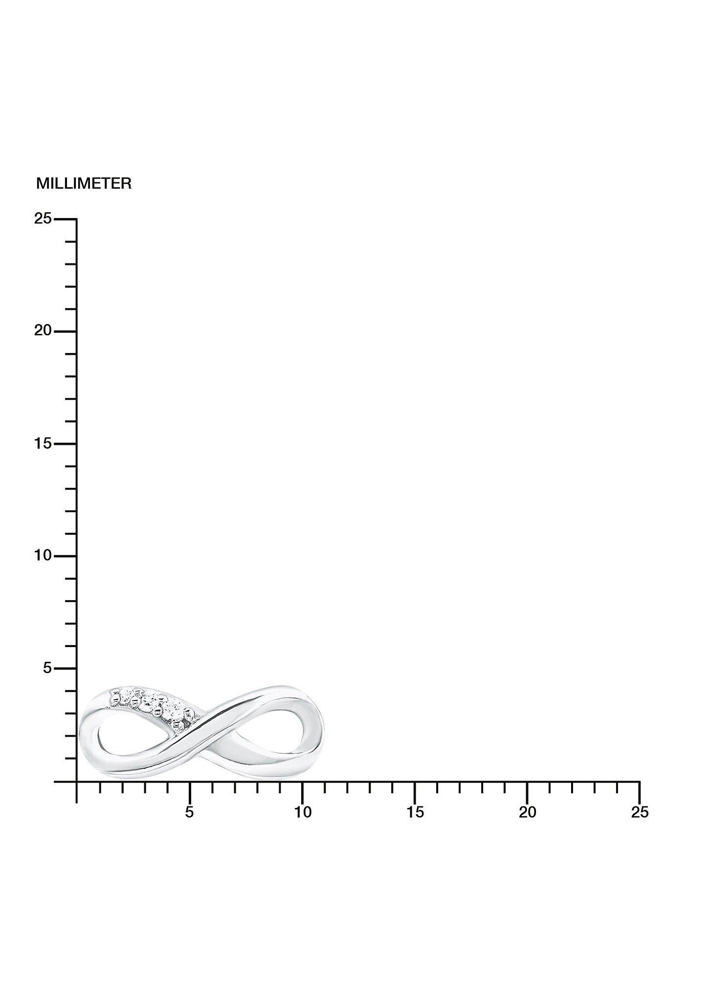 s.Oliver Silberne Ohrstecker Infinity mit Zirkonia