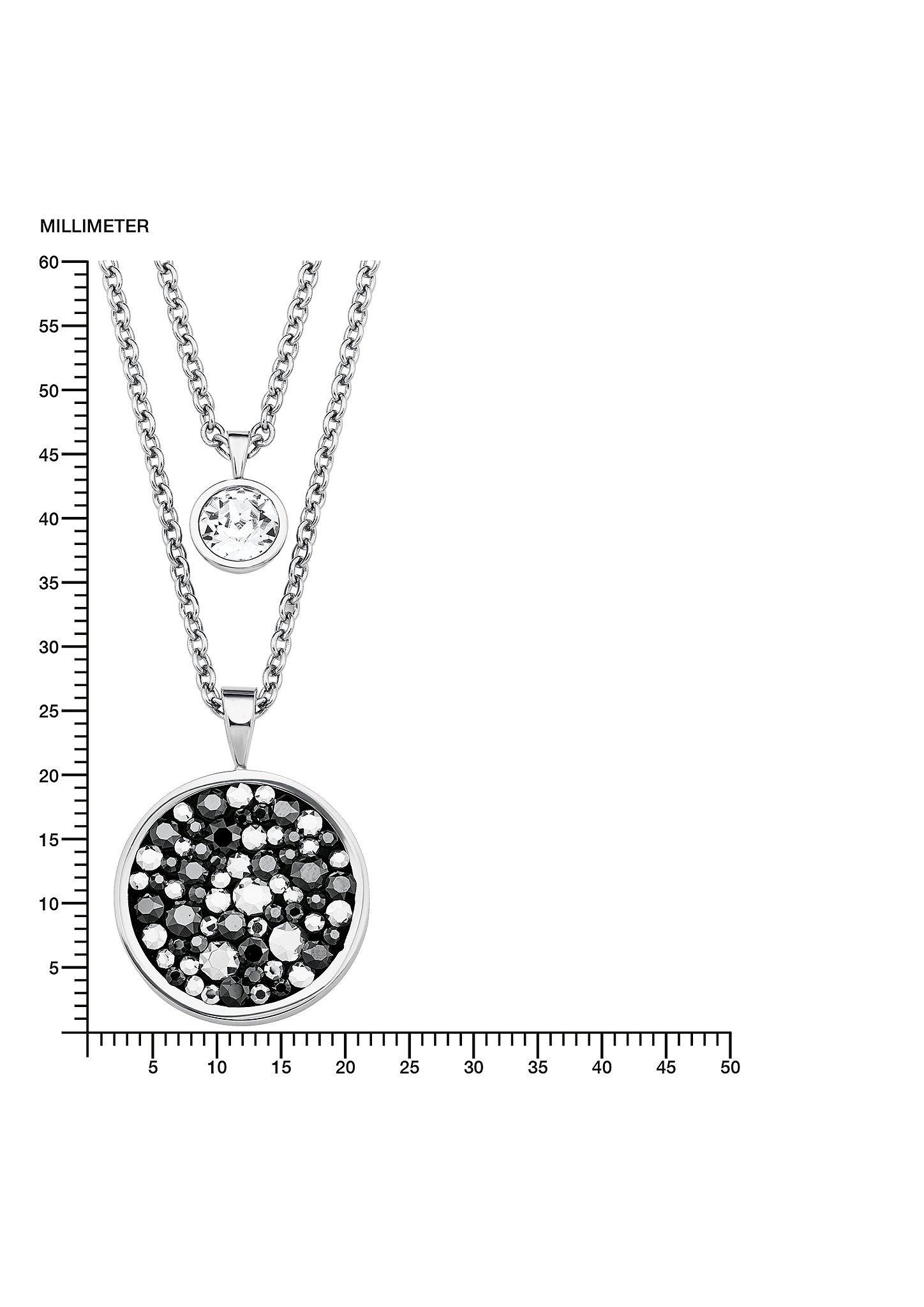 s.Oliver Doppelkette mit Kristallglas