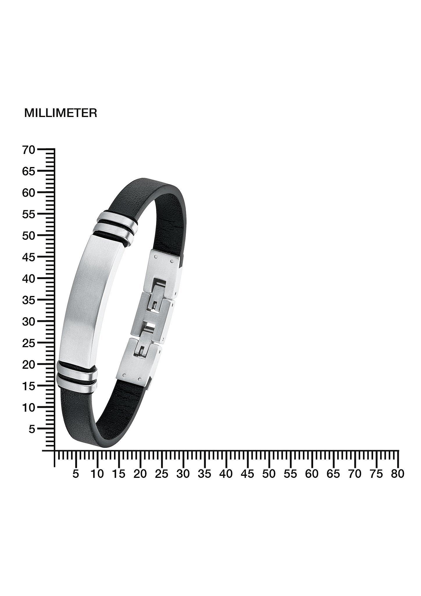 s.Oliver Ident-Edelstahlband aus Leder