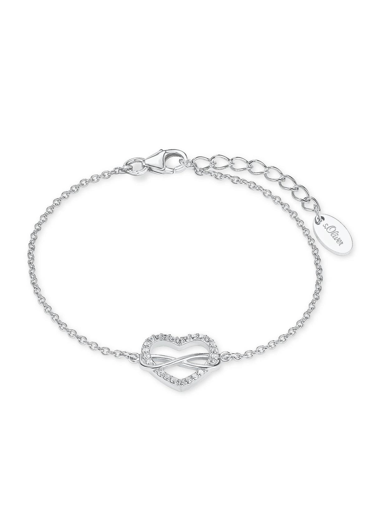 Silber-Armband Herz/Infinity - roségold