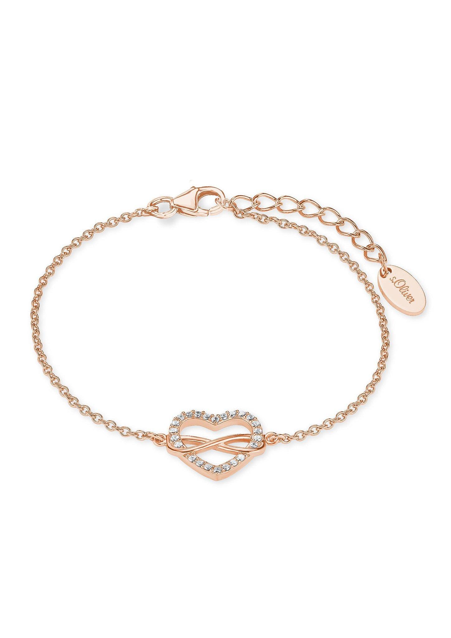 Silber-Armband Herz/Infinity roségold 