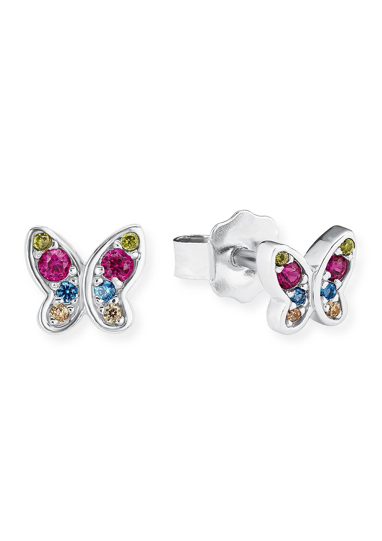 Silber-Ohrringe Schmetterling - silber