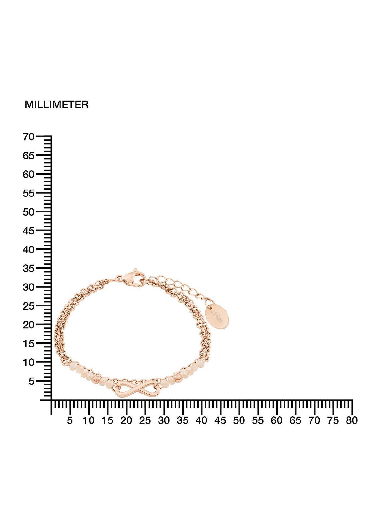 Armband 'Infinity' aus Edelstahl - roségold