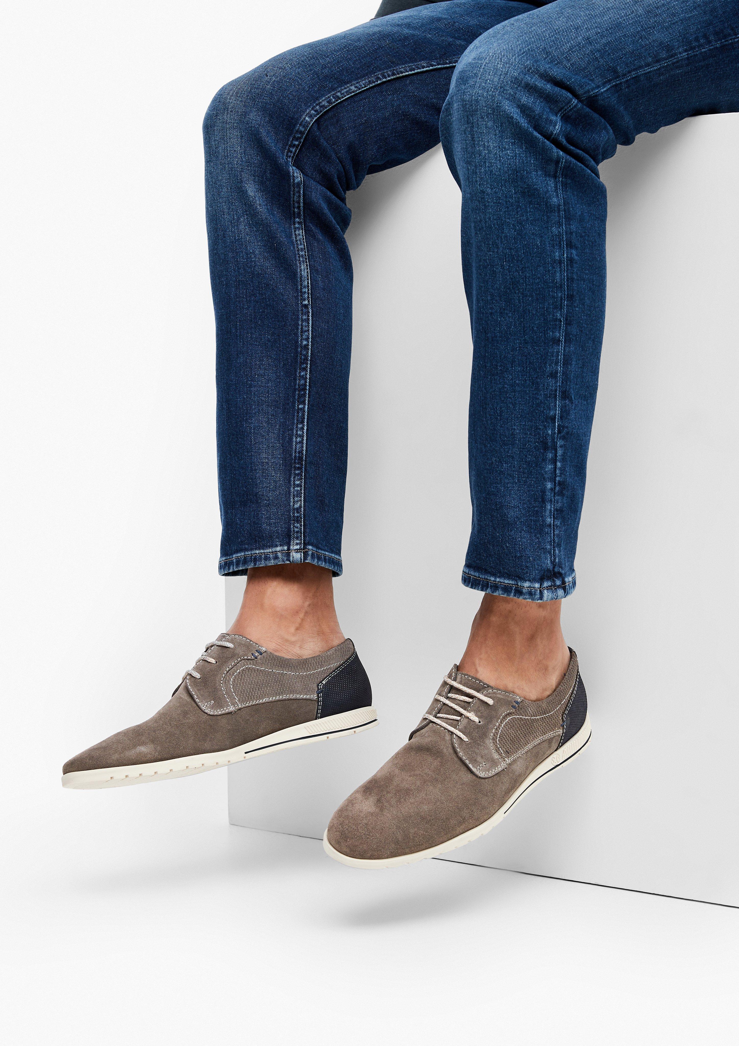 Veloursleder-Schnürer in 200