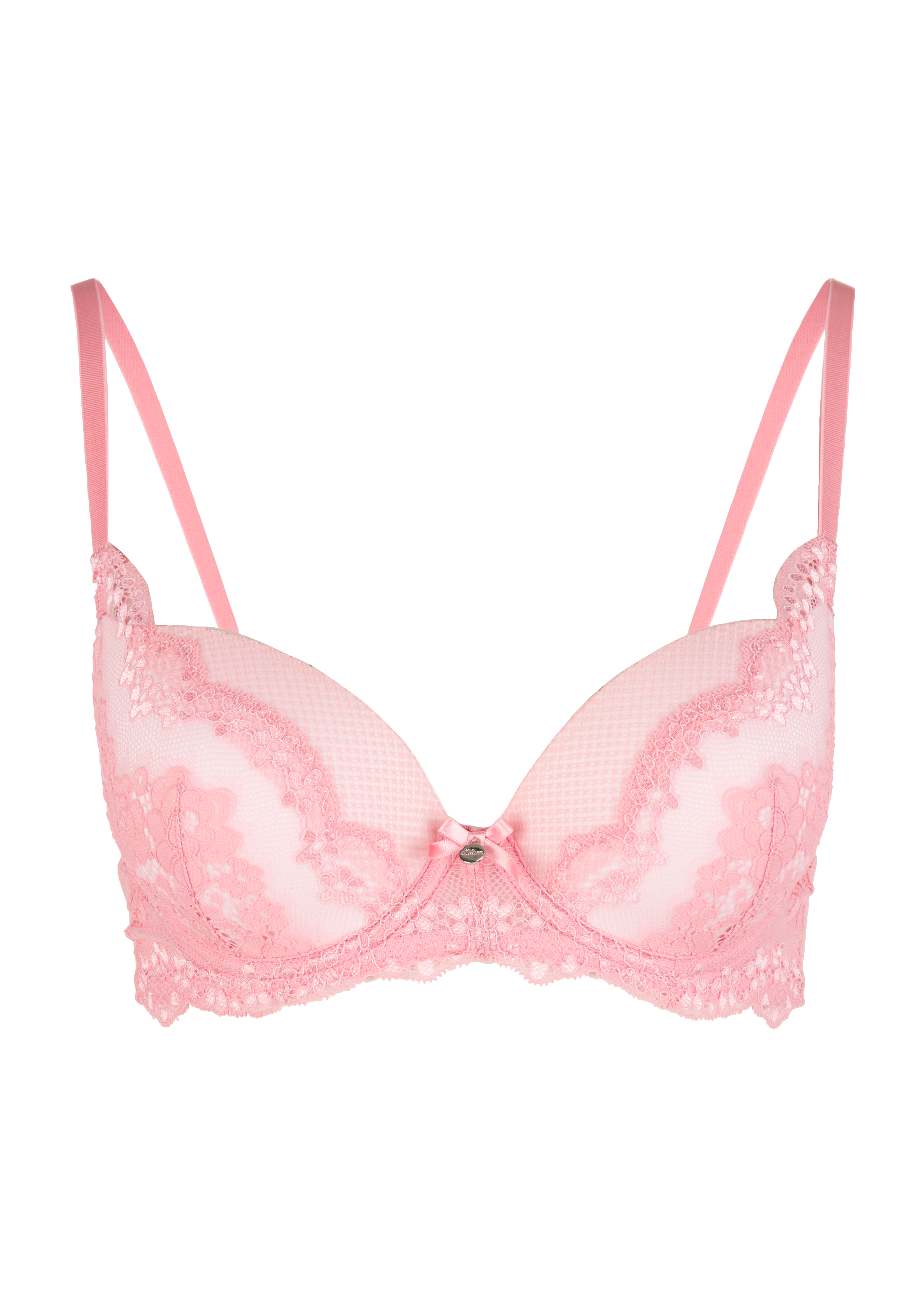 Damen Push Up-BH mit hell unterlegter Spitze in  von s.Oliver