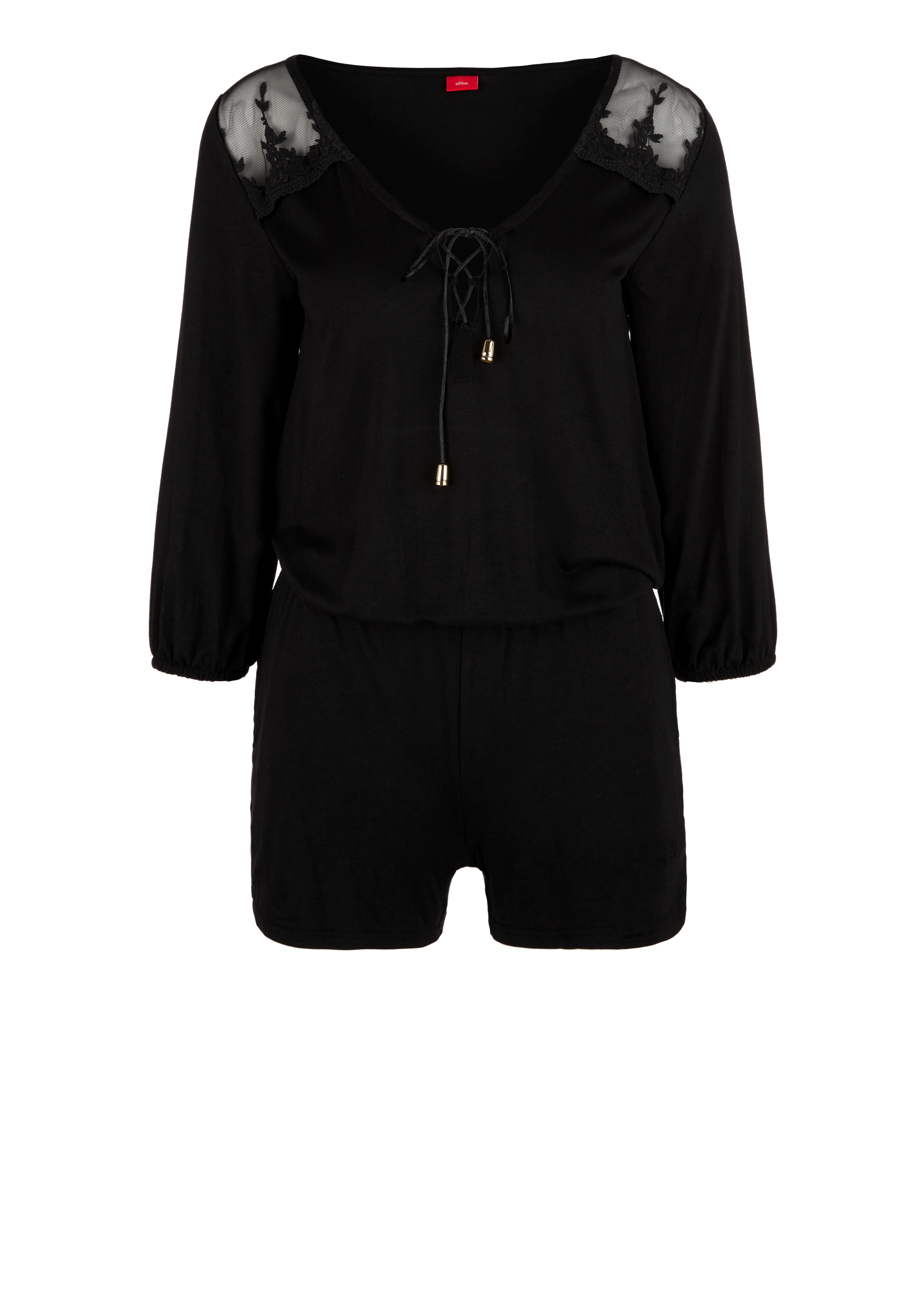 Kurzer Jumpsuit im femininen Style