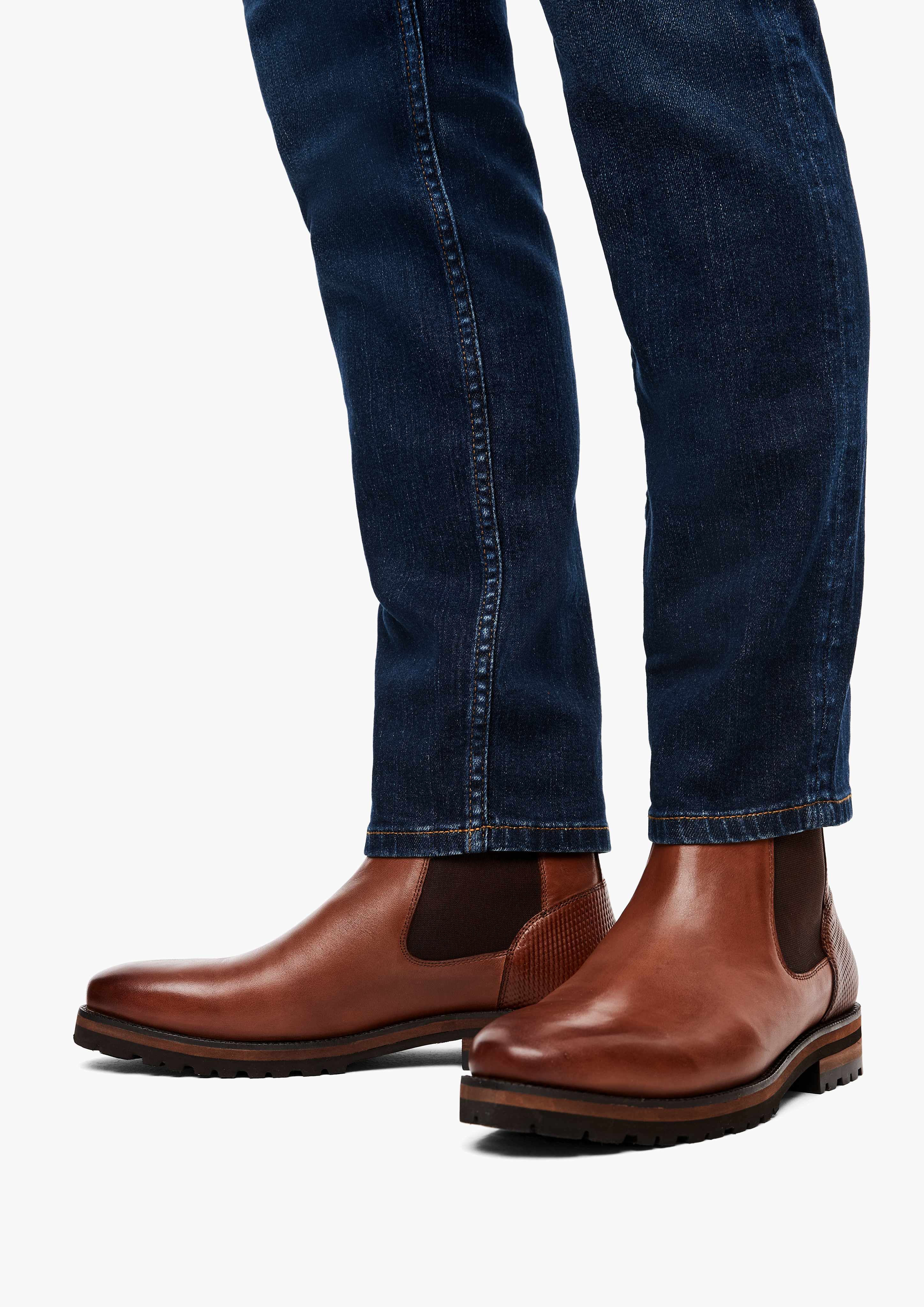 Leder-Stiefeletten in 305