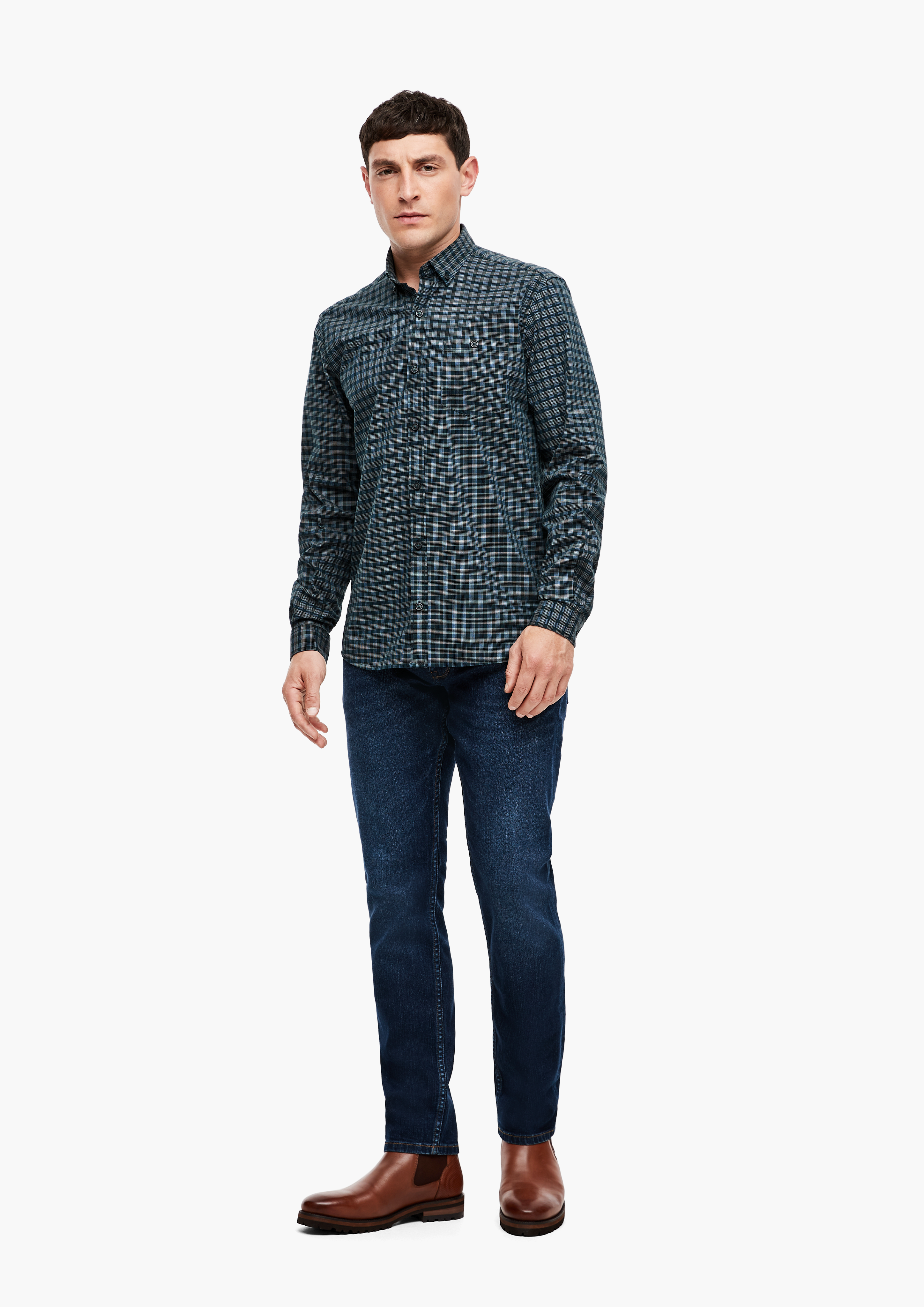 Leder-Stiefeletten in 305