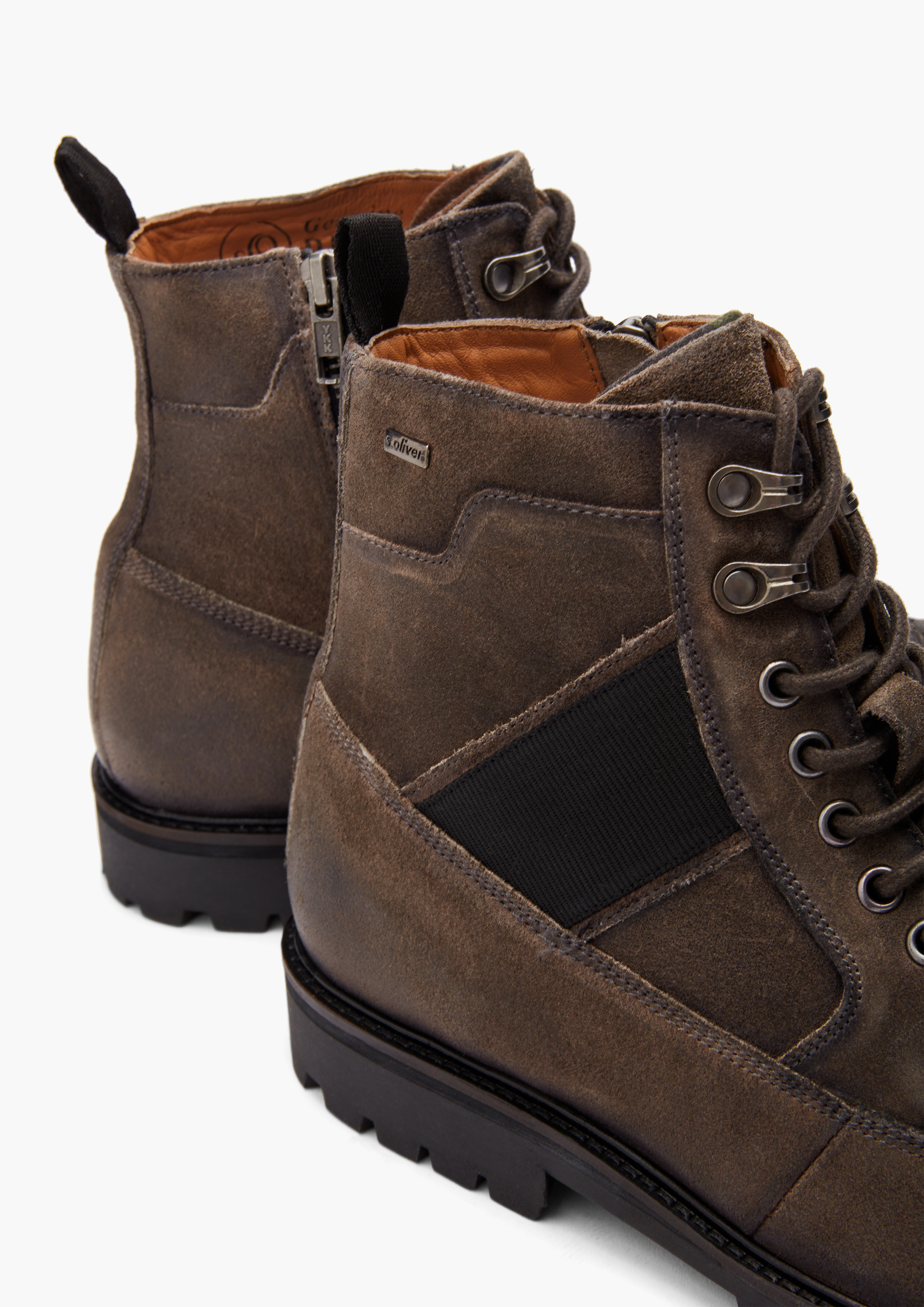 Herren Schnürboots in grau von s.Oliver