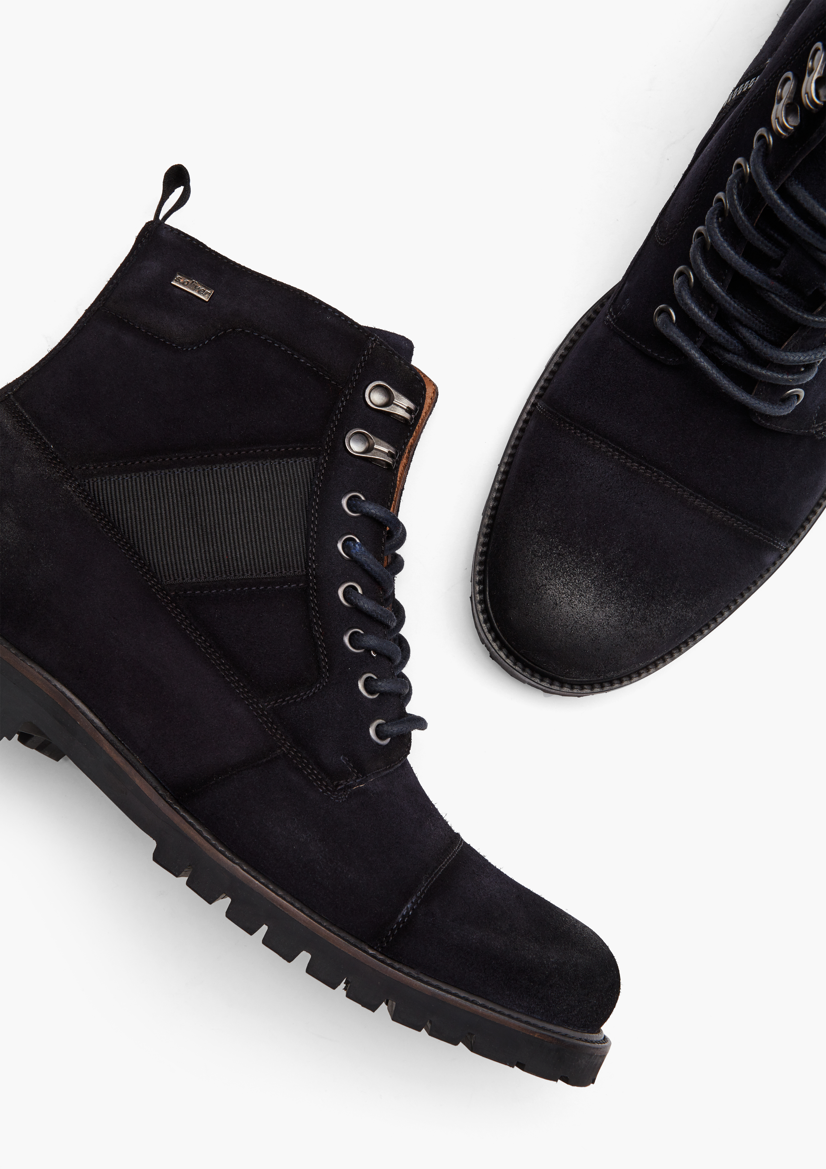 Herren Schnürboots in blau von s.Oliver