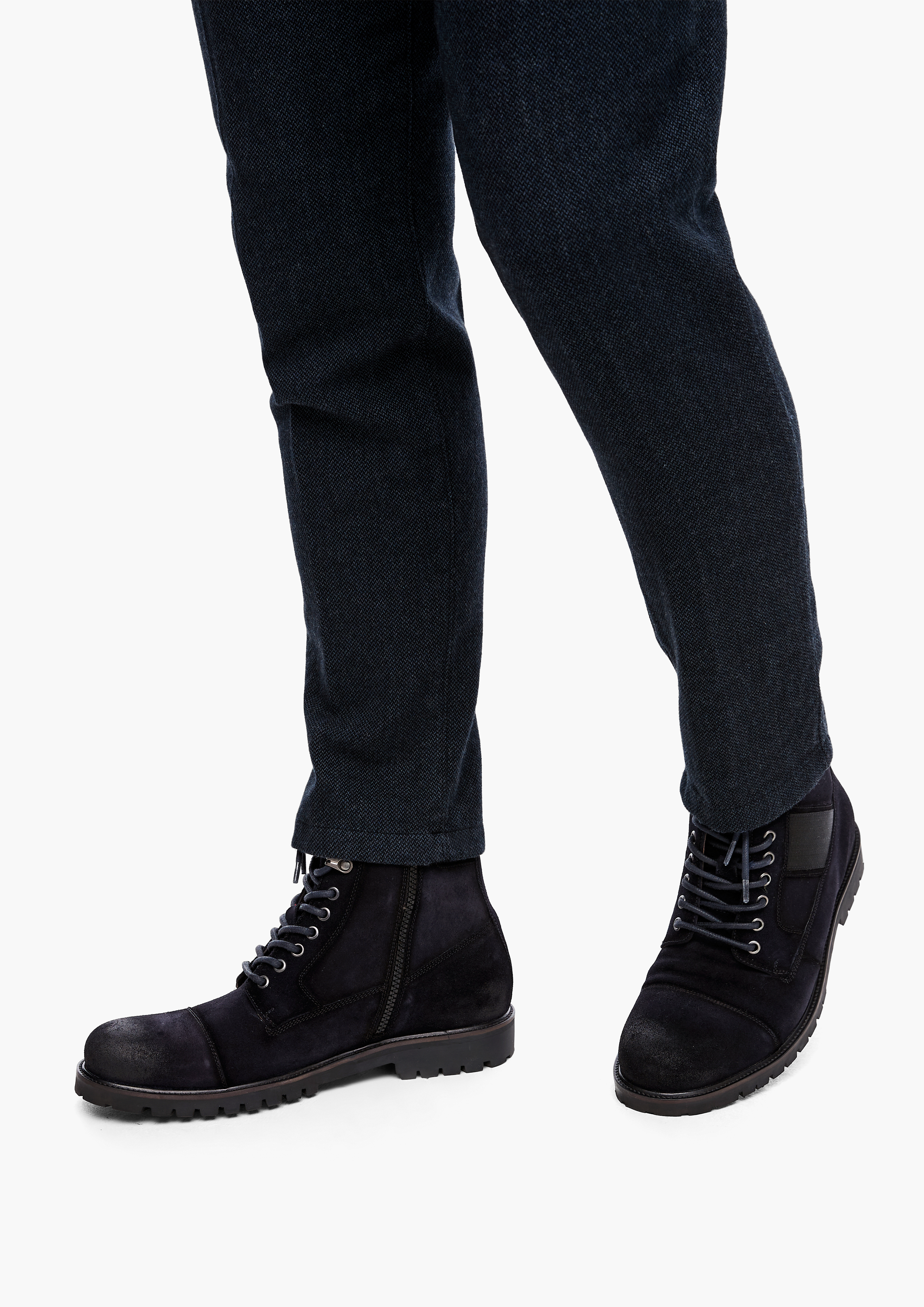 Herren Schnürboots in blau von s.Oliver
