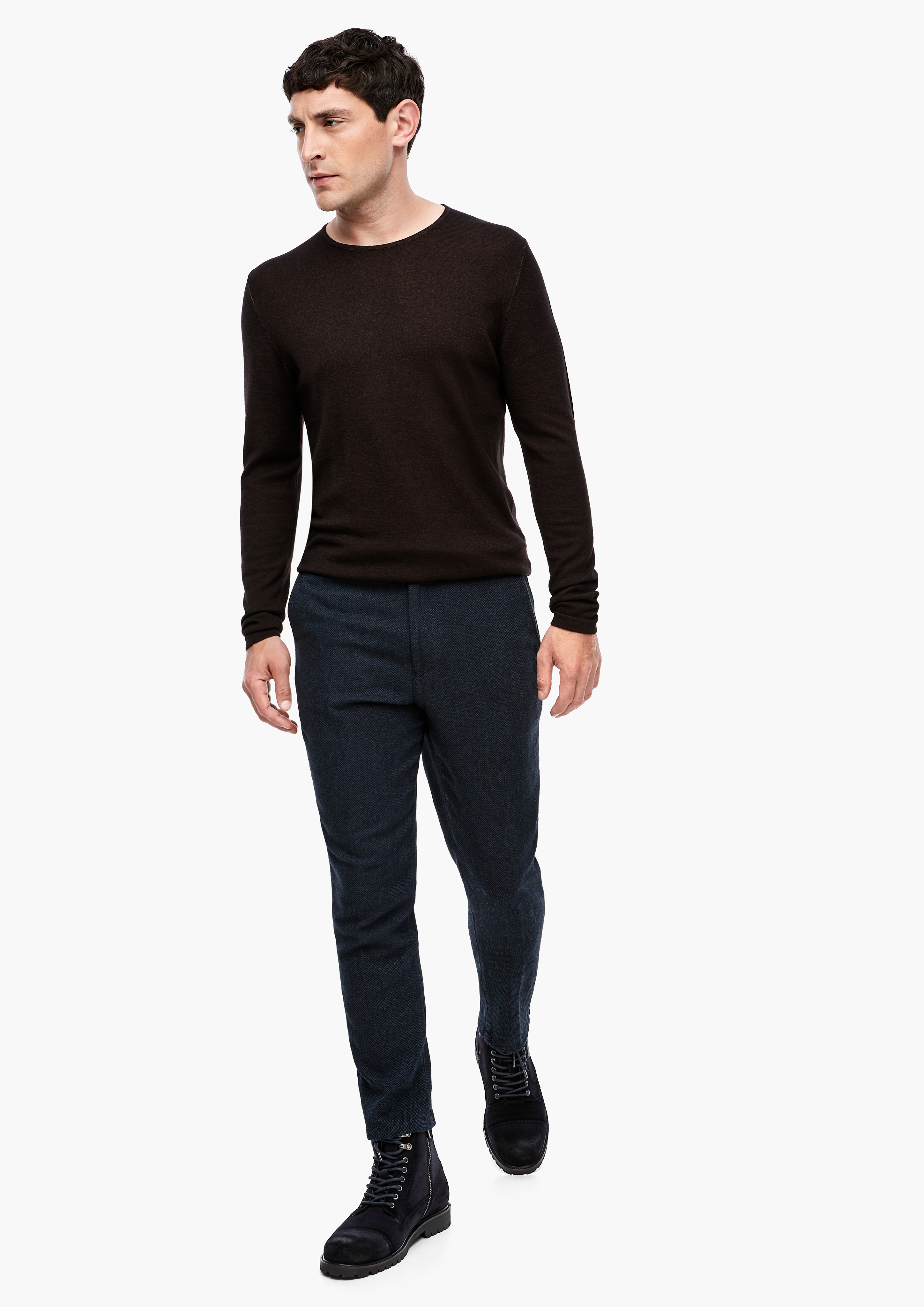 Herren Schnürboots in blau von s.Oliver