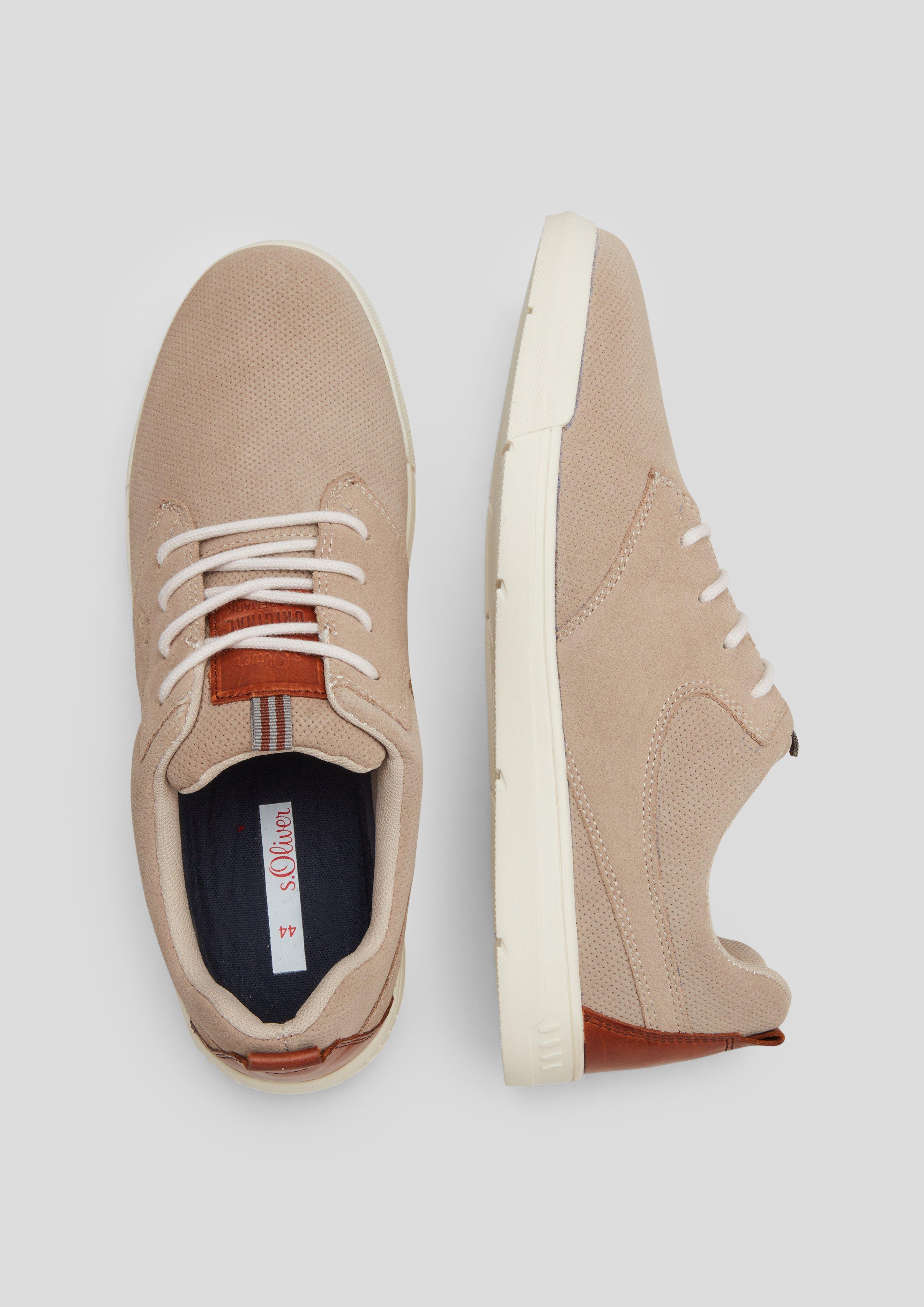 Leder-Sneaker in 341