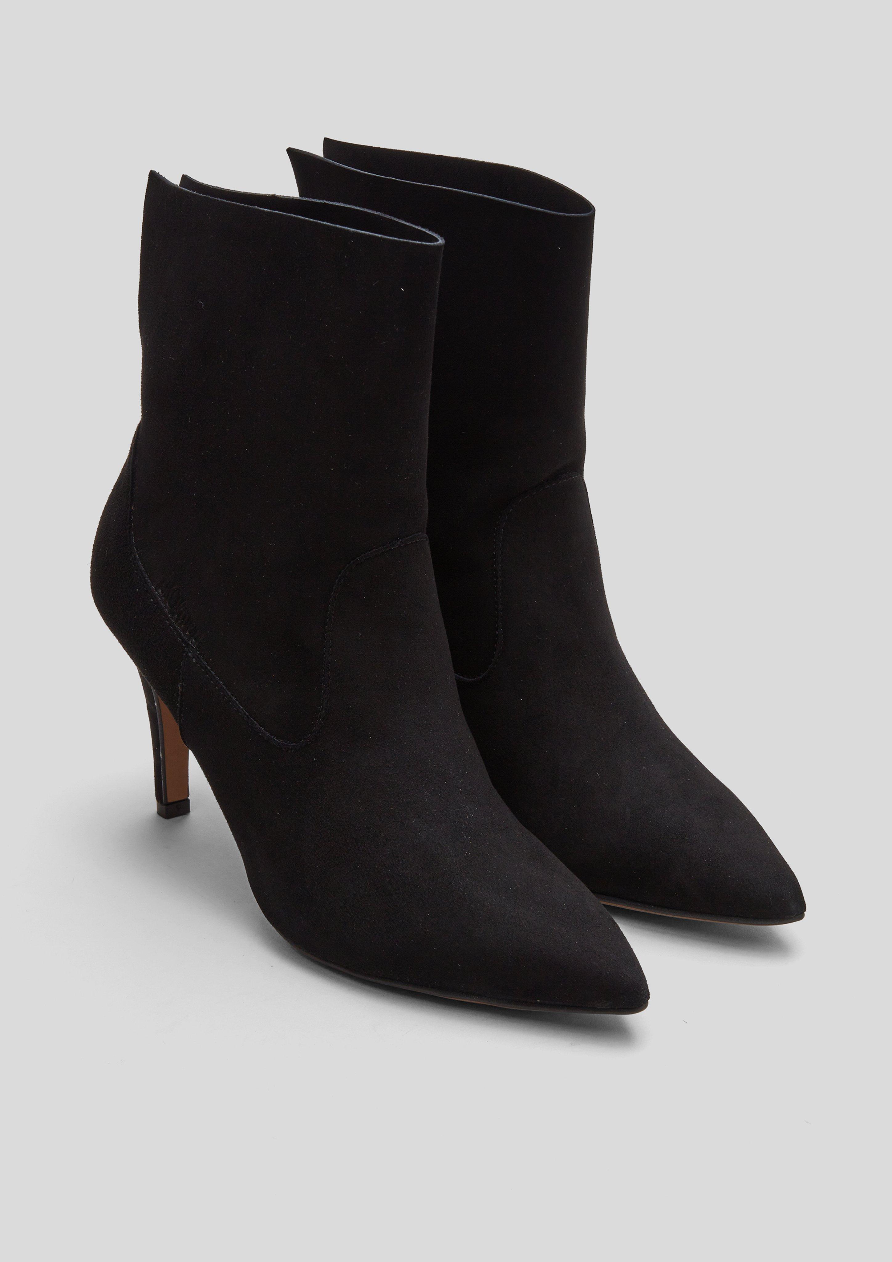Damen Elegante Veloursleder-Stiefeletten in  von s.Oliver