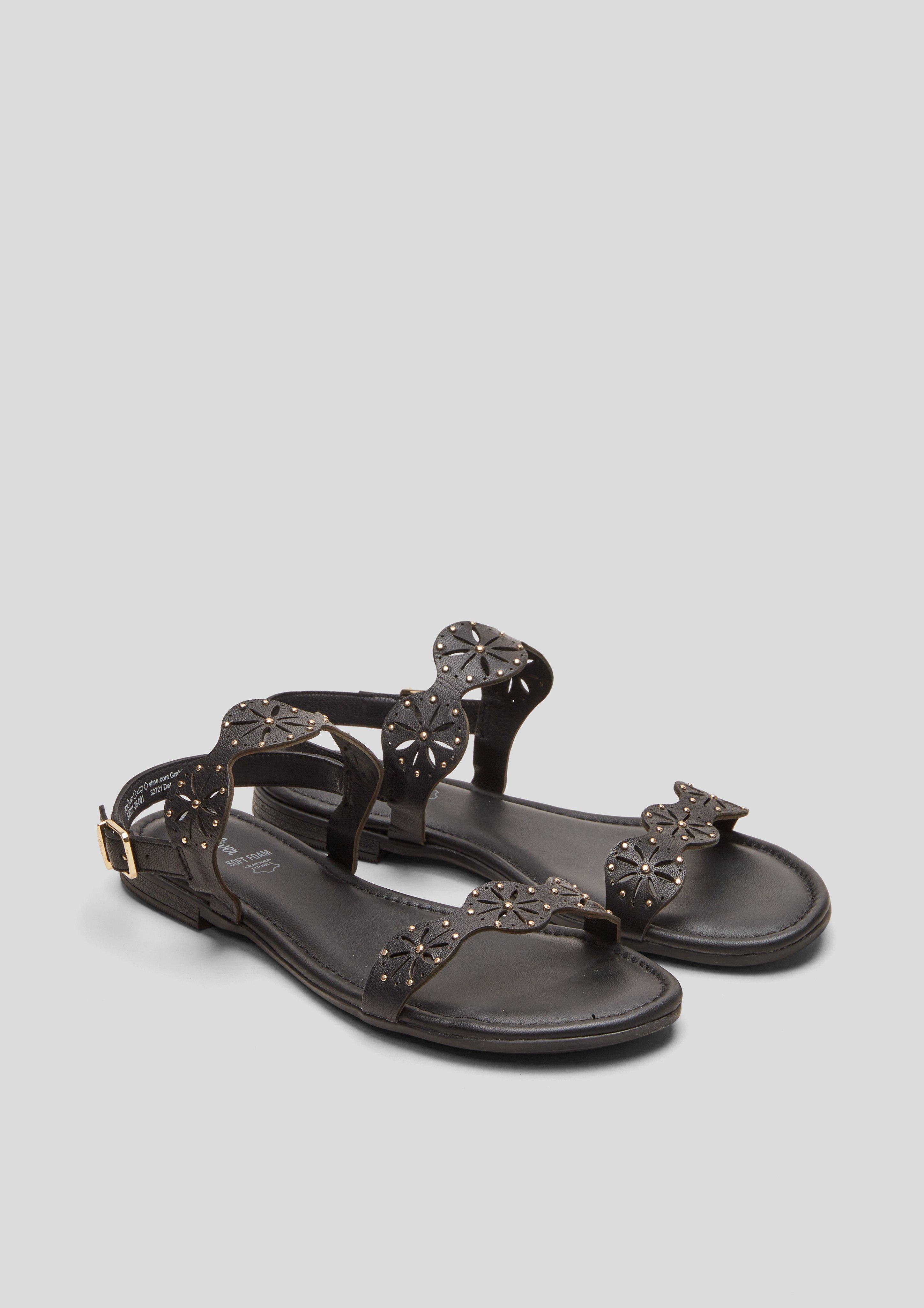 S.Oliver Echtleder-Sandalen mit Nieten