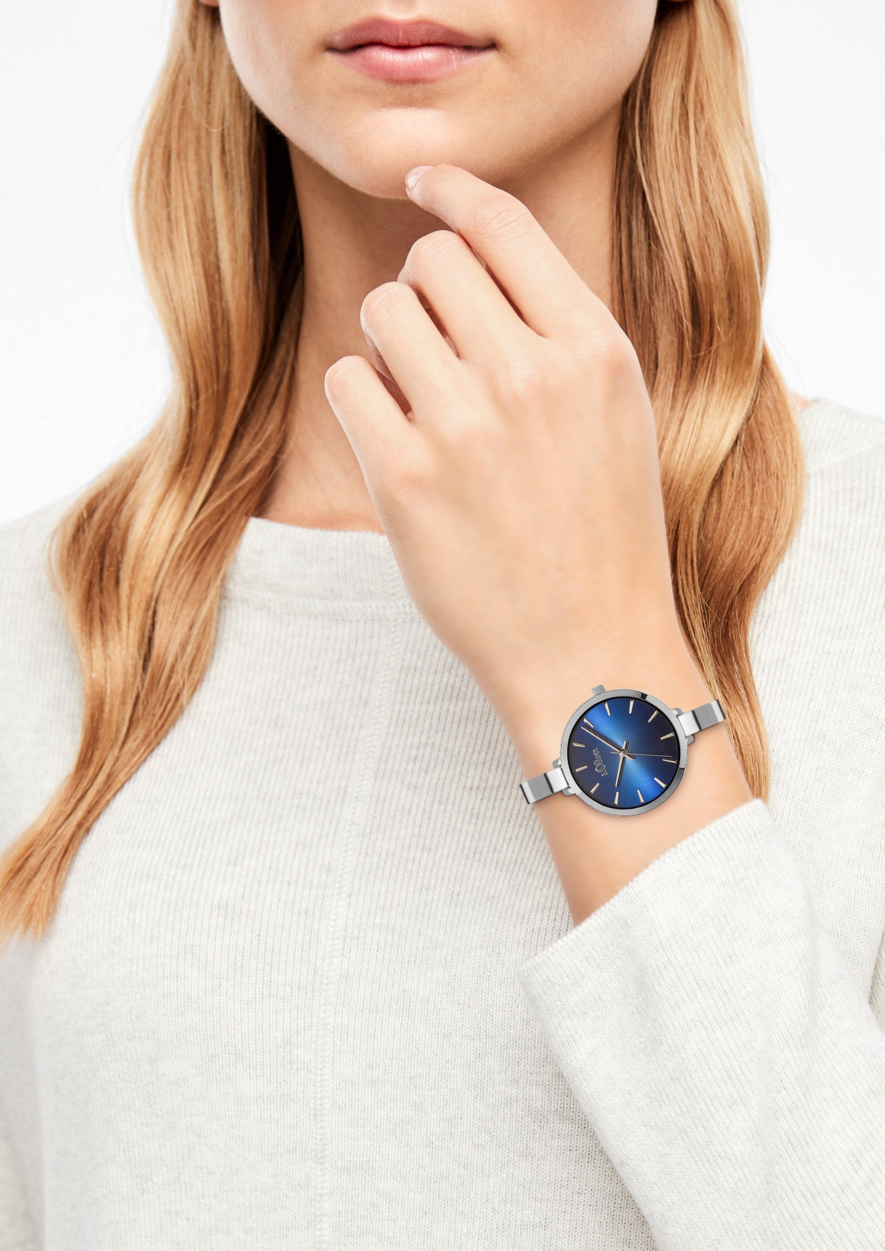 Damen Armbanduhr in blau von s.Oliver