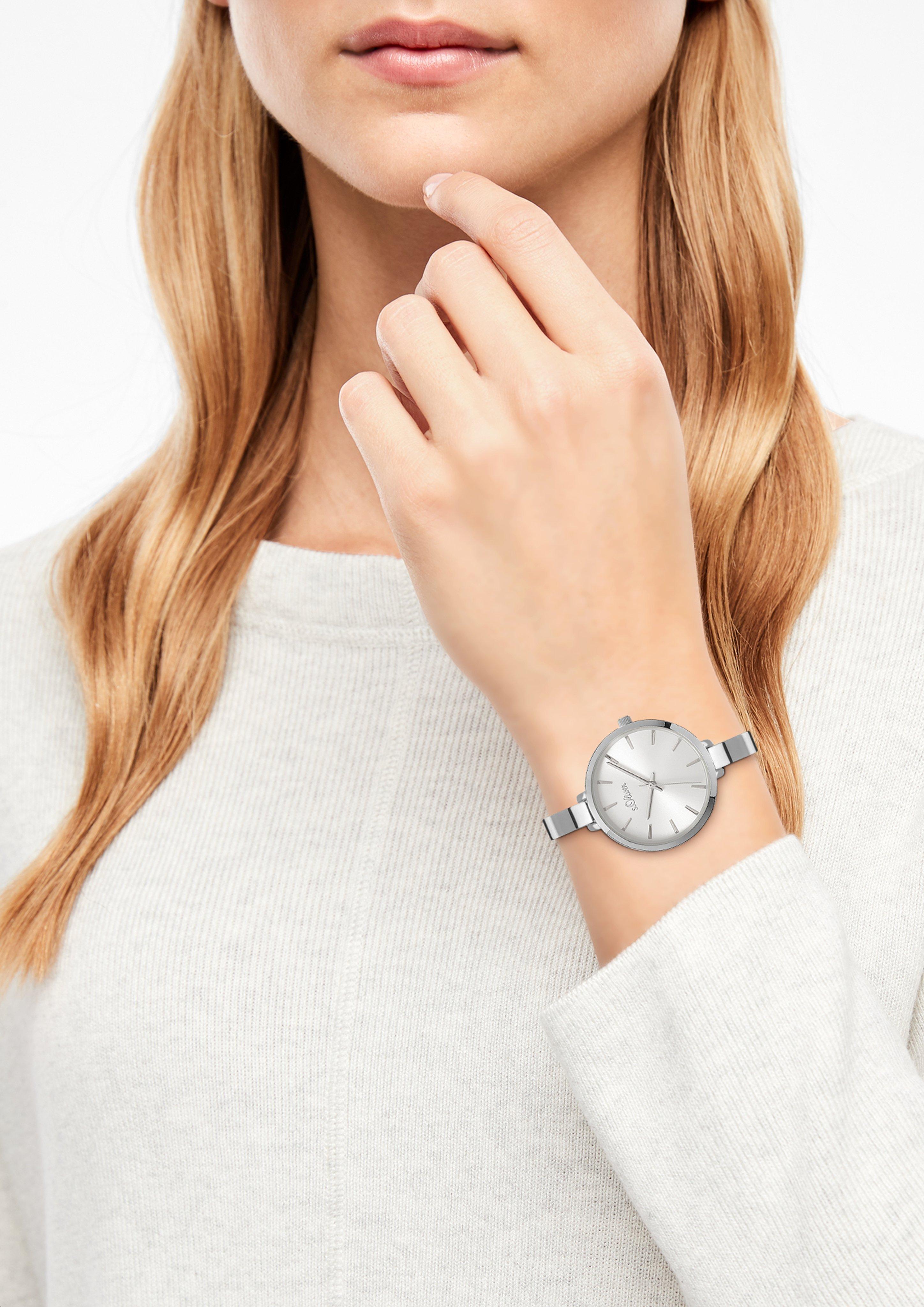 Damen Armbanduhr in grau von s.Oliver