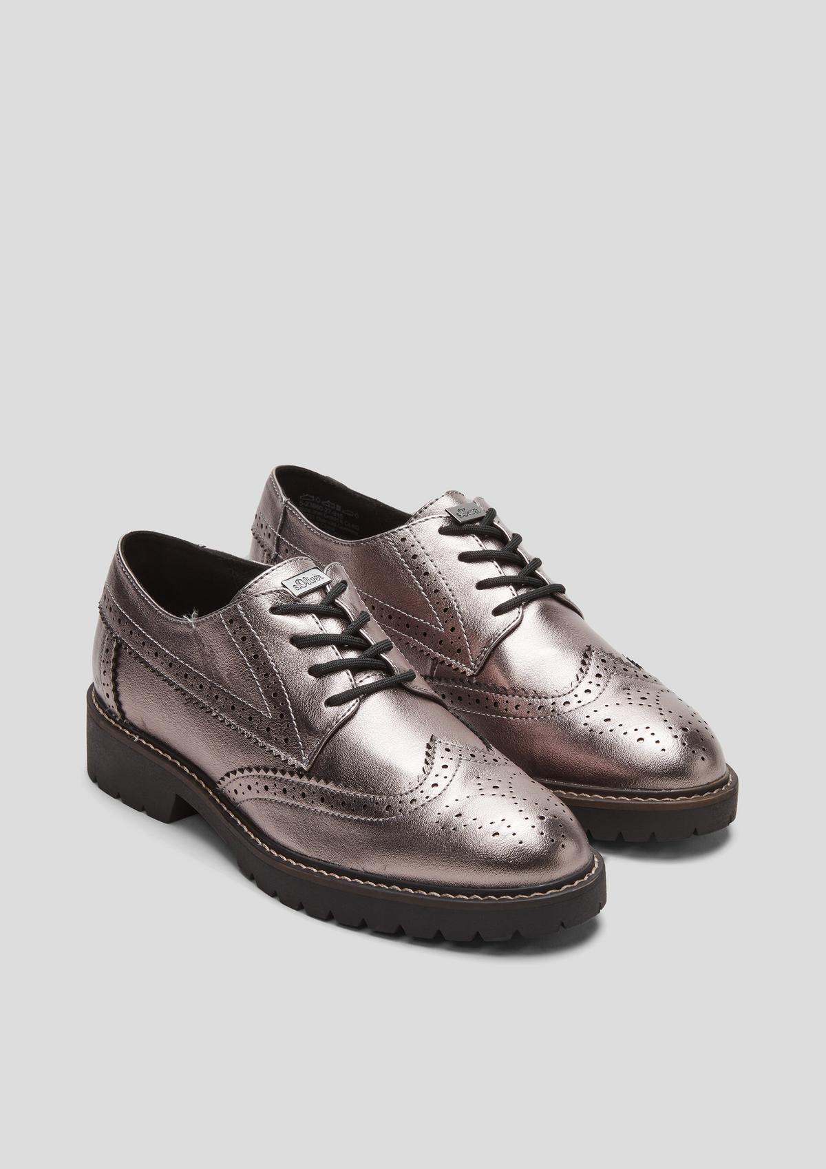 s.Oliver Lackleder-Schuhe im Brouge-Style