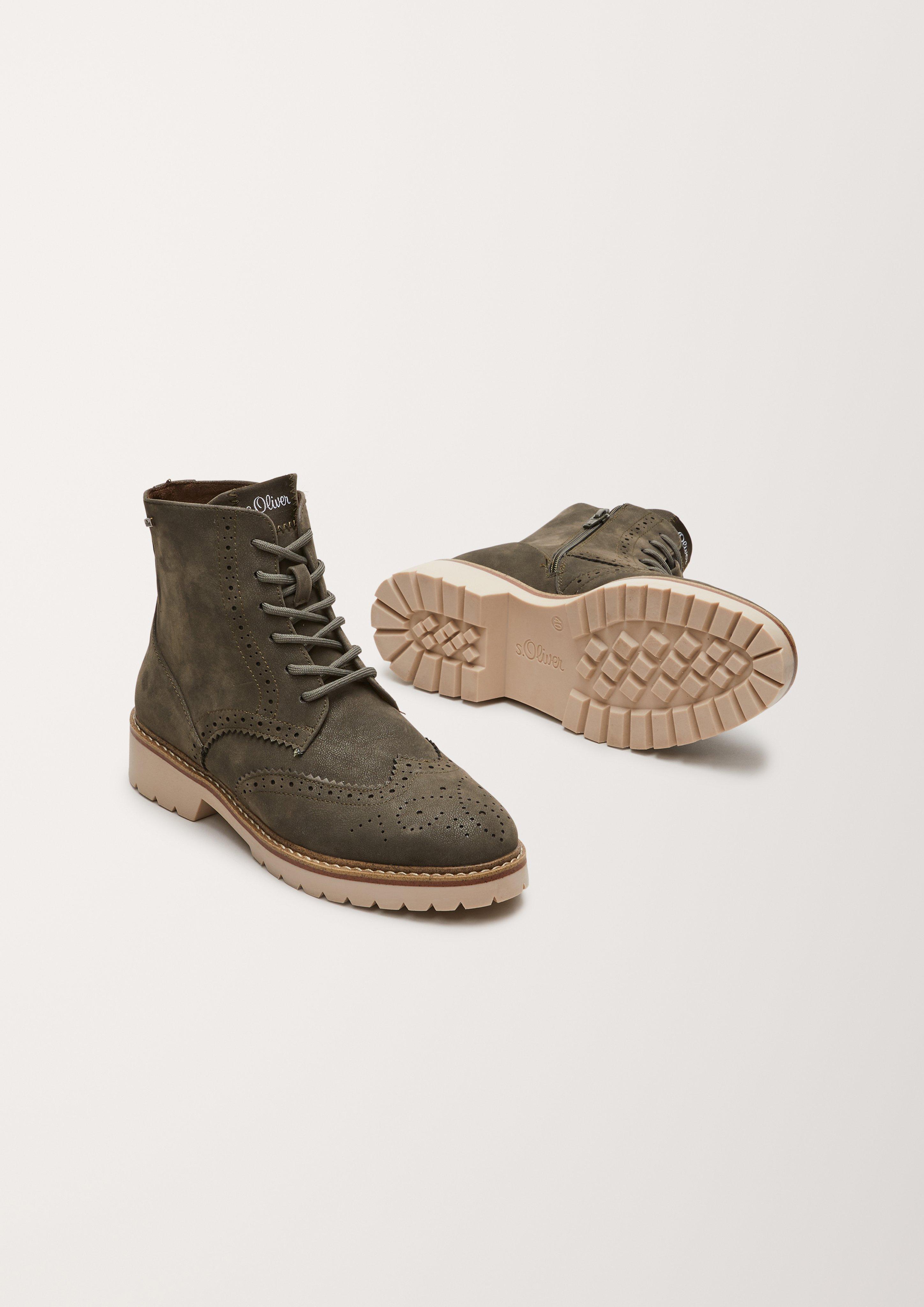s.Oliver Stiefel im Brouge-Stil