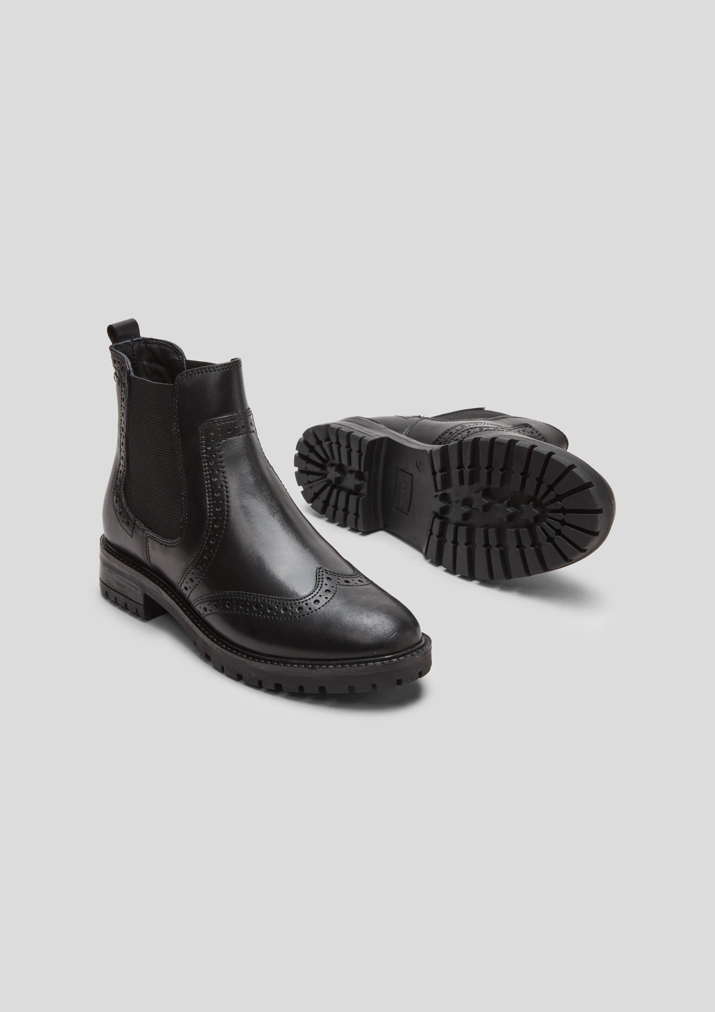 s.Oliver Brouge-Boots aus Leder