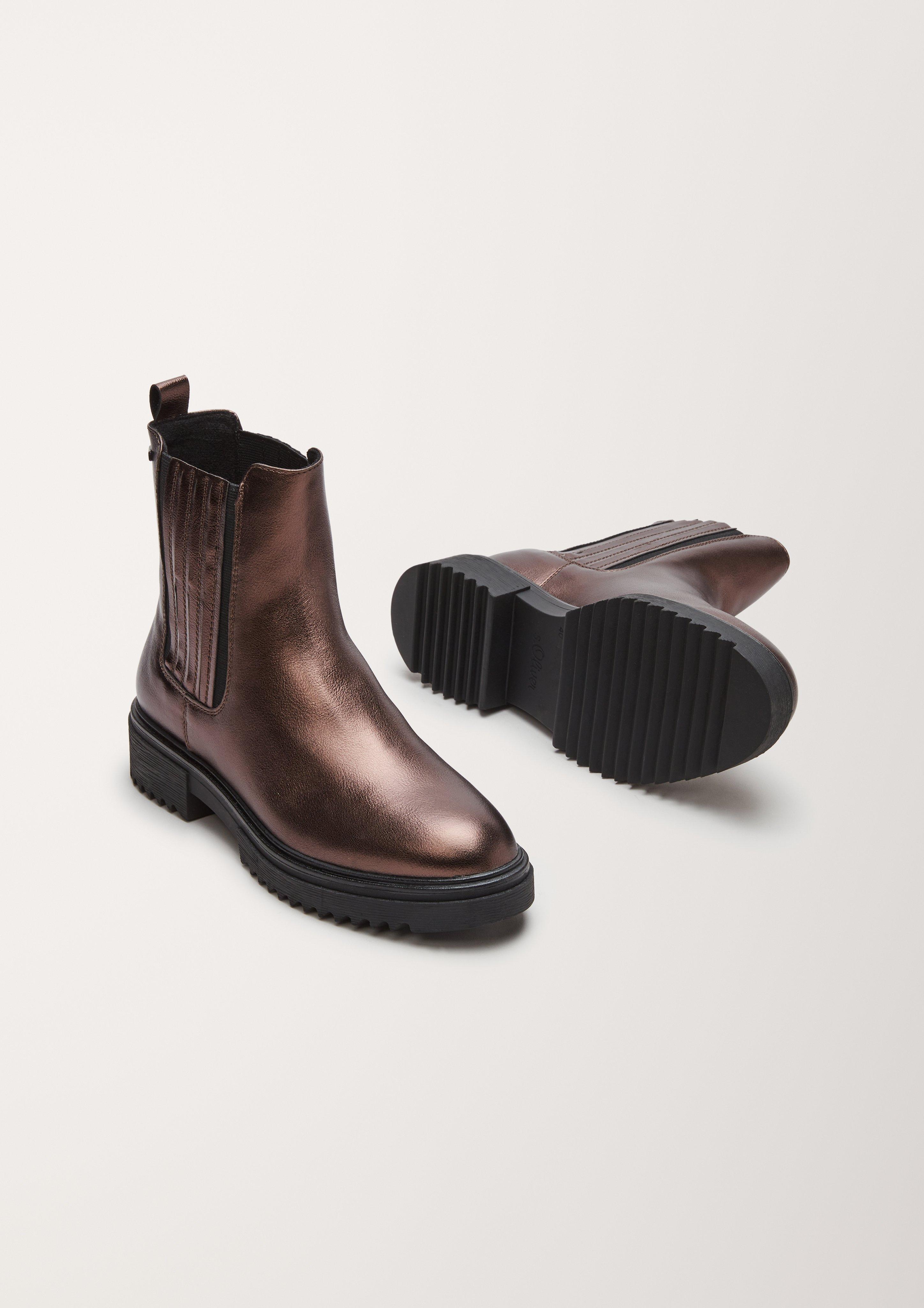 s.Oliver Chelsea Boots aus Kunstleder