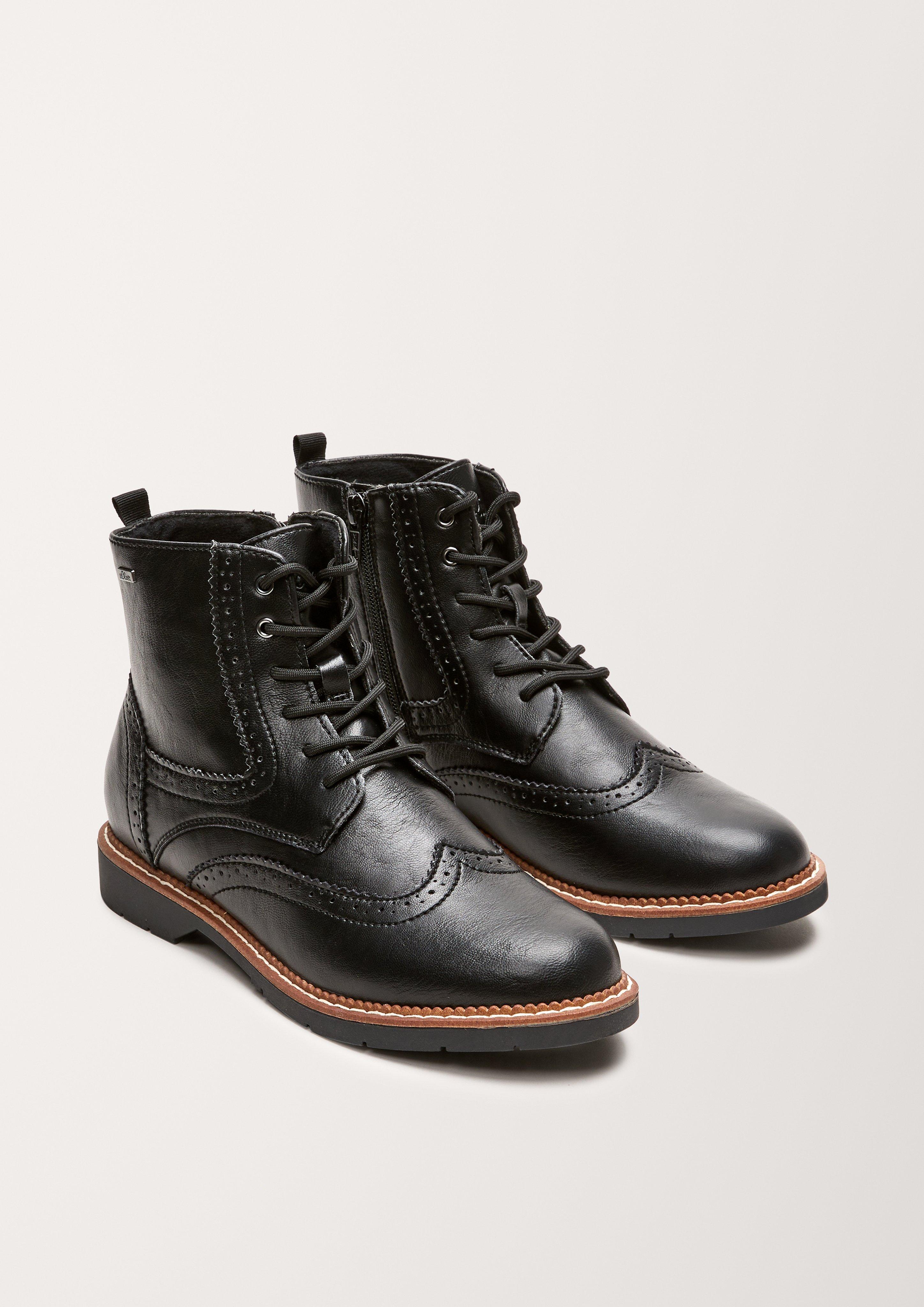 S.Oliver Boots in Lackleder-Optik