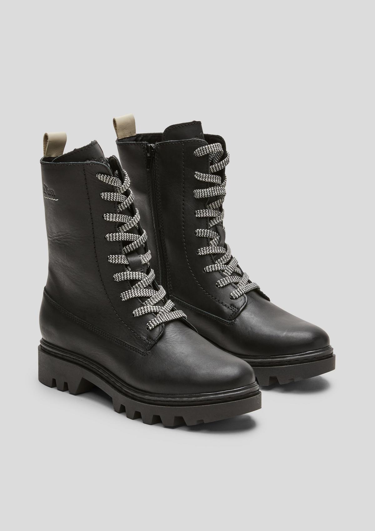 s.Oliver Fabricmix-Boots mit Kontrastdetails