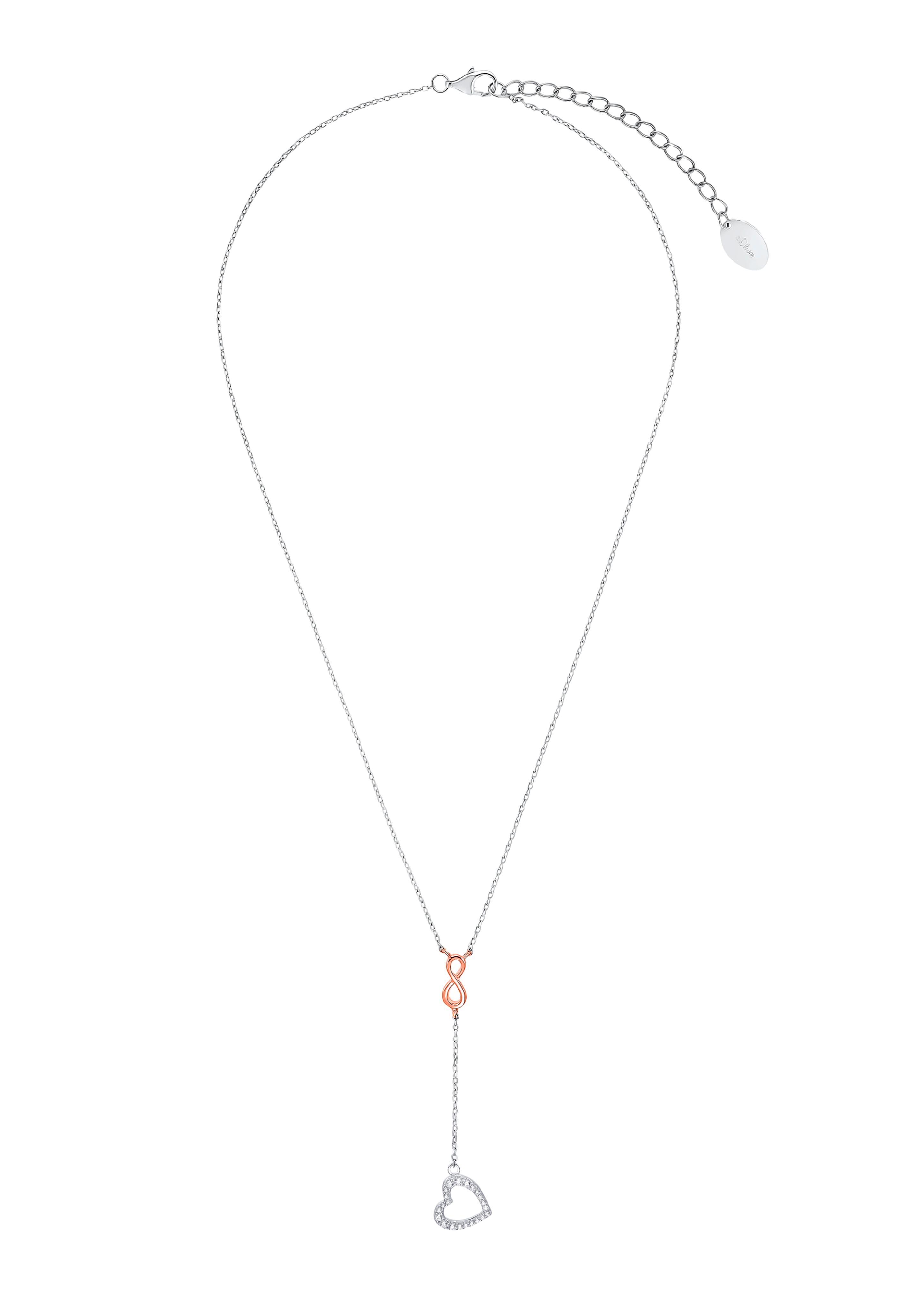 s.Oliver Halsschmuck rhodiniert+rosévergoldet aus Silber