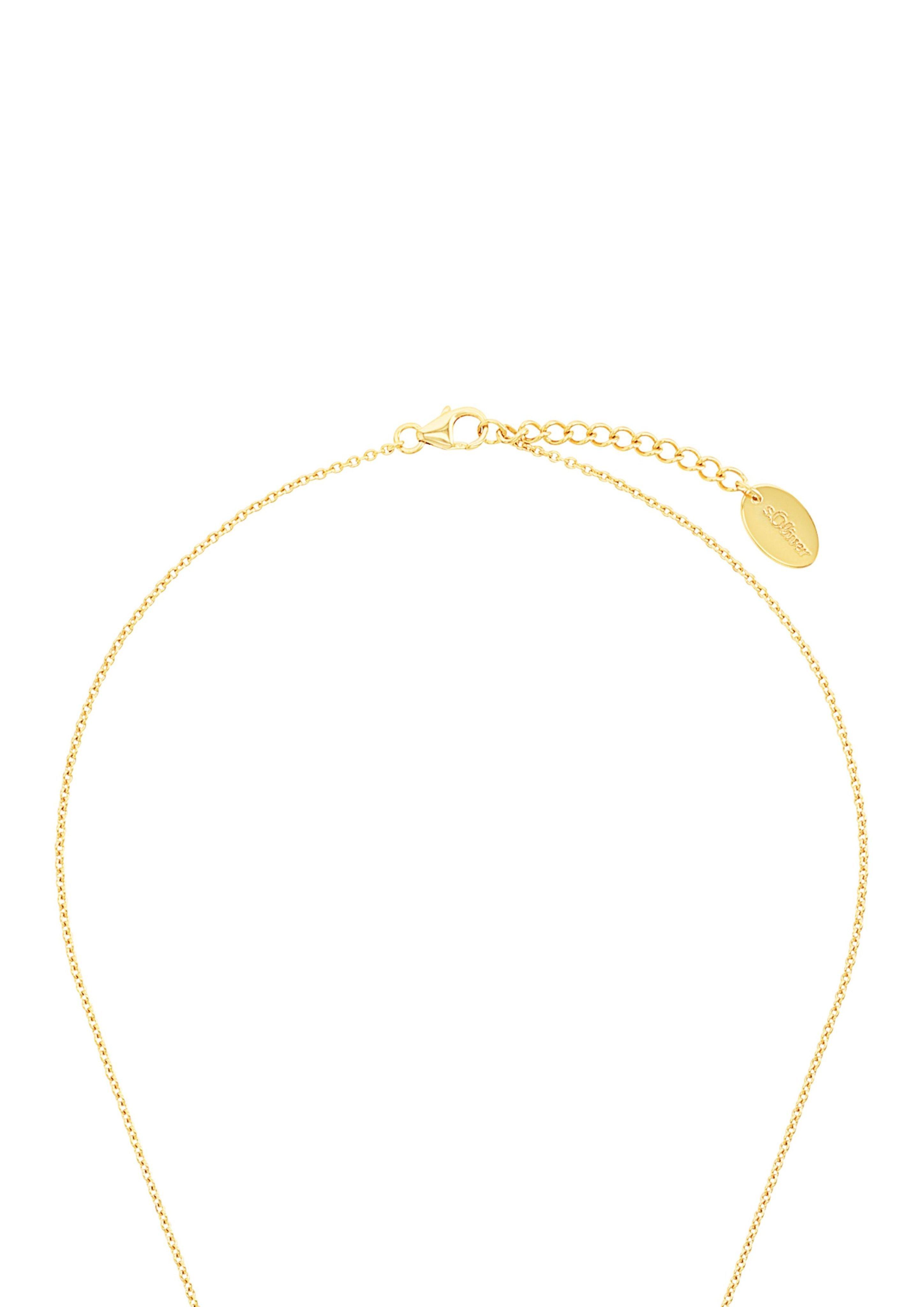 s.Oliver Halsschmuck gelbvergoldet aus Silber