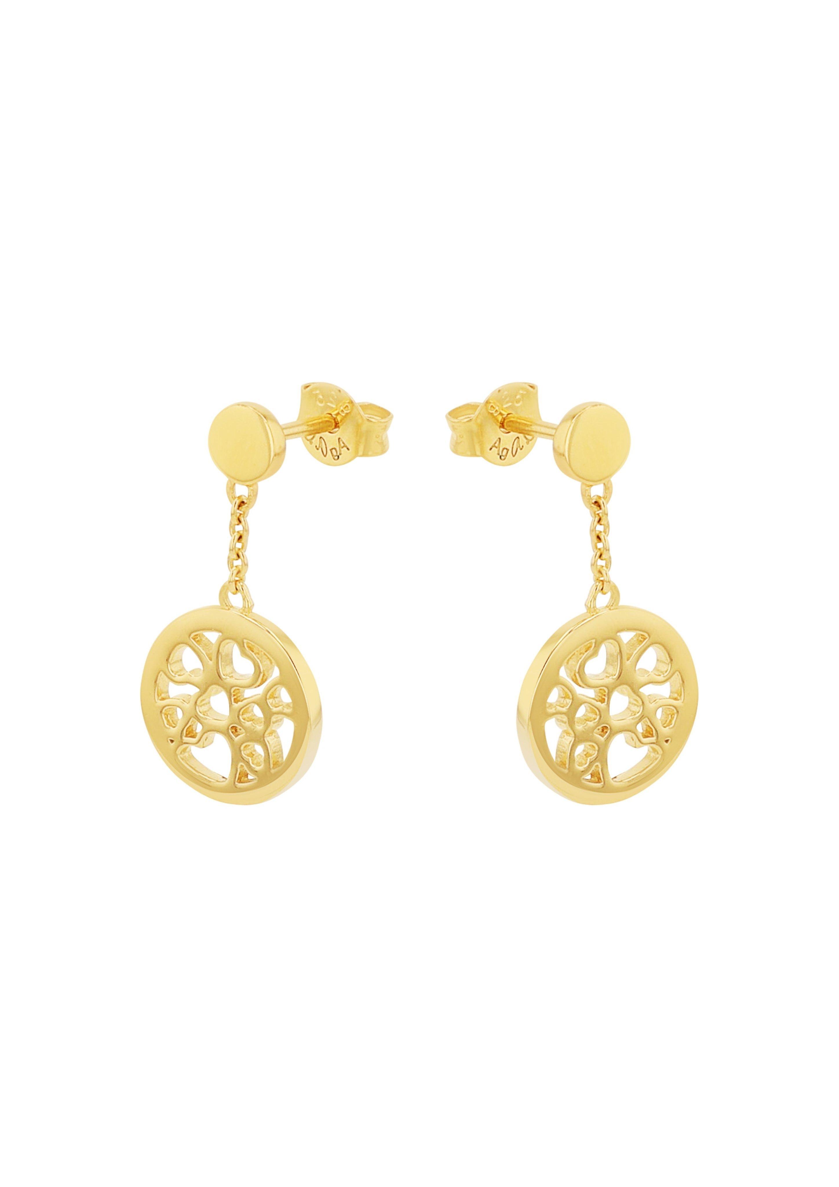 s.Oliver Ohrschmuck gelbvergoldet aus Silber