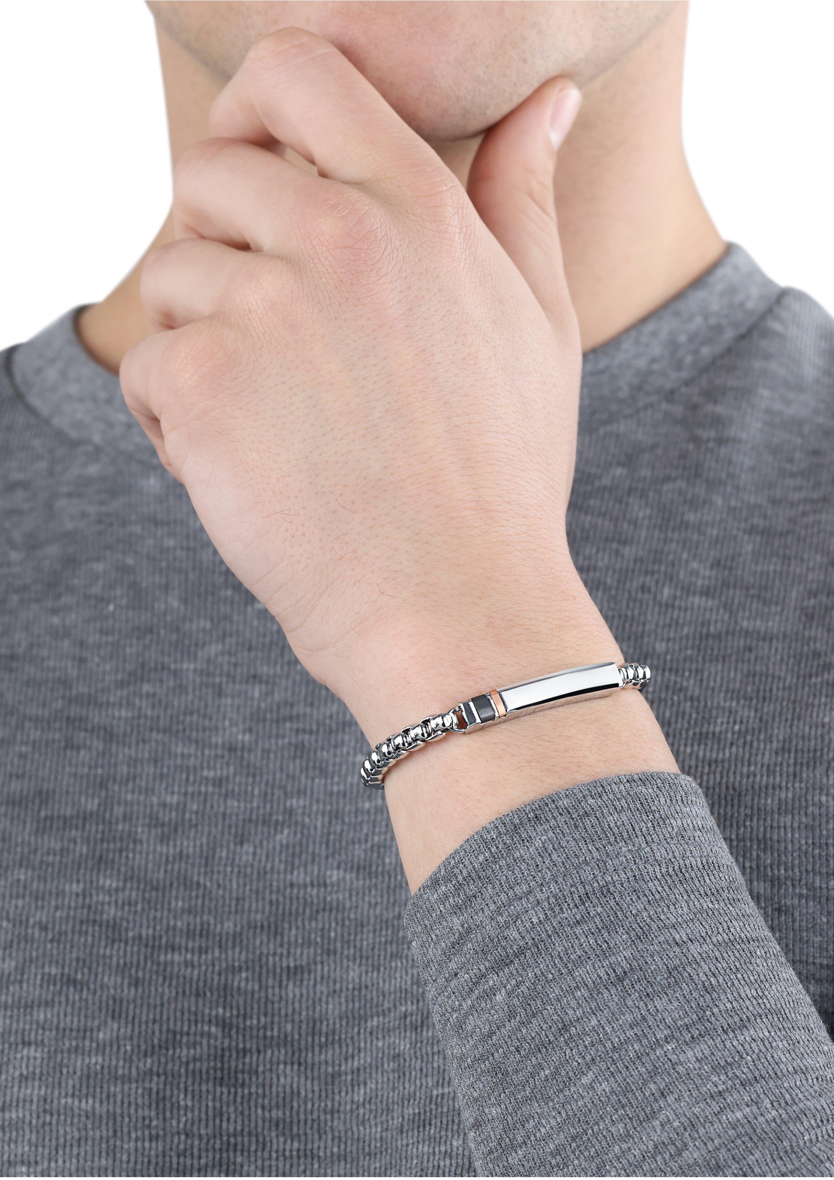 s.Oliver Armkette IP Gun + IP Rose aus Edelstahl