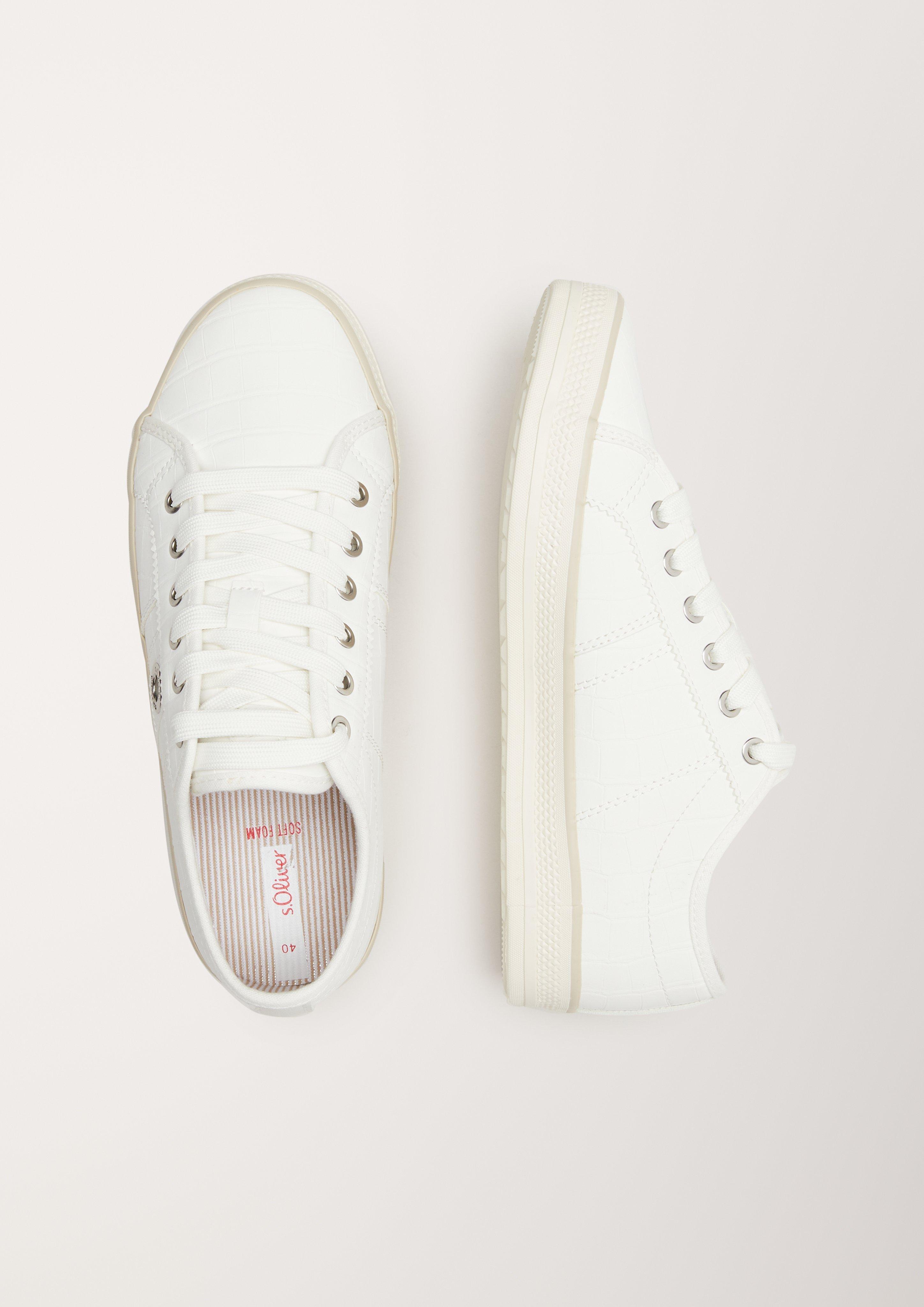 s.Oliver Sneaker in Reptilleder-Optik
