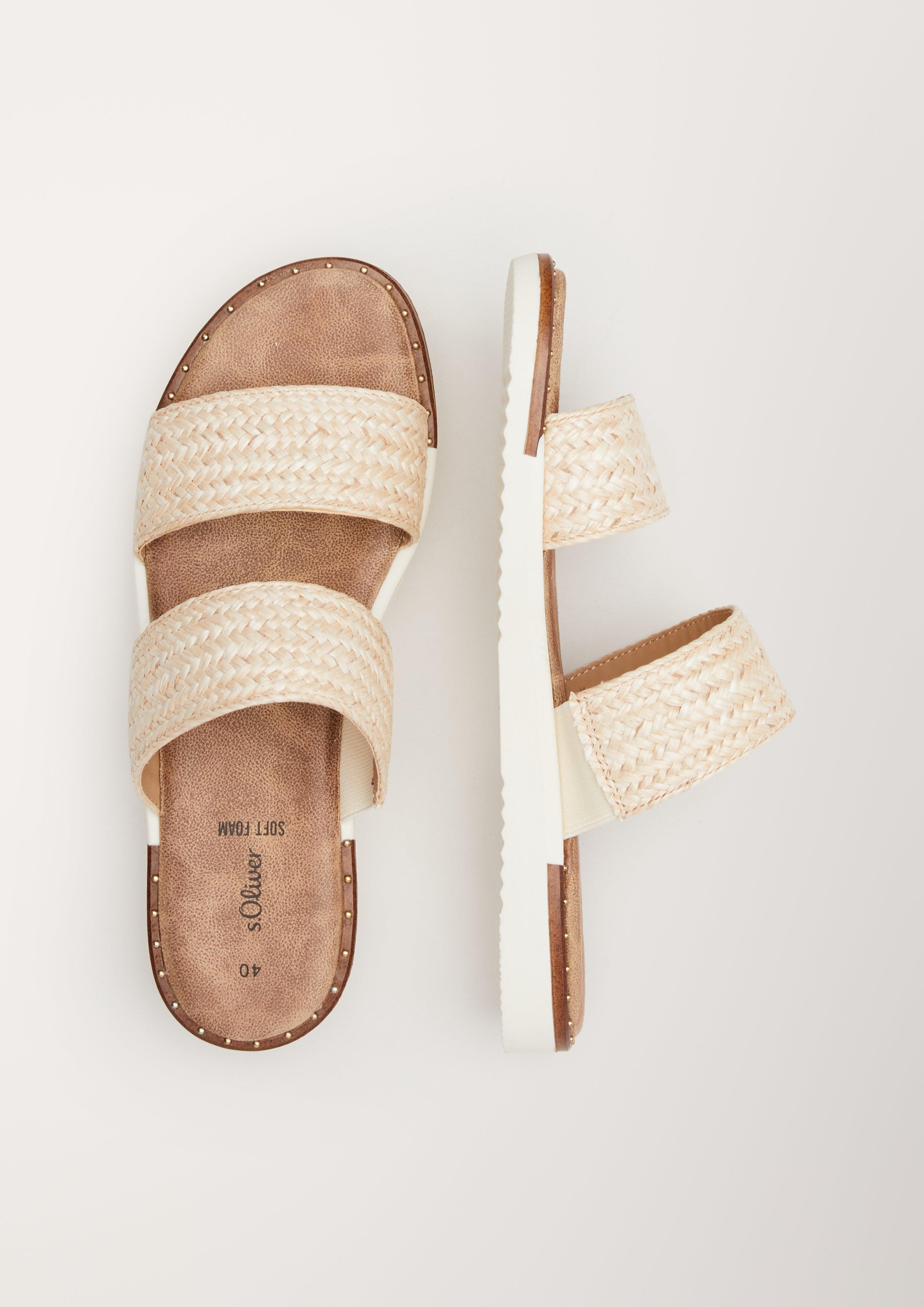 s.Oliver Pantoletten in Bast-Optik