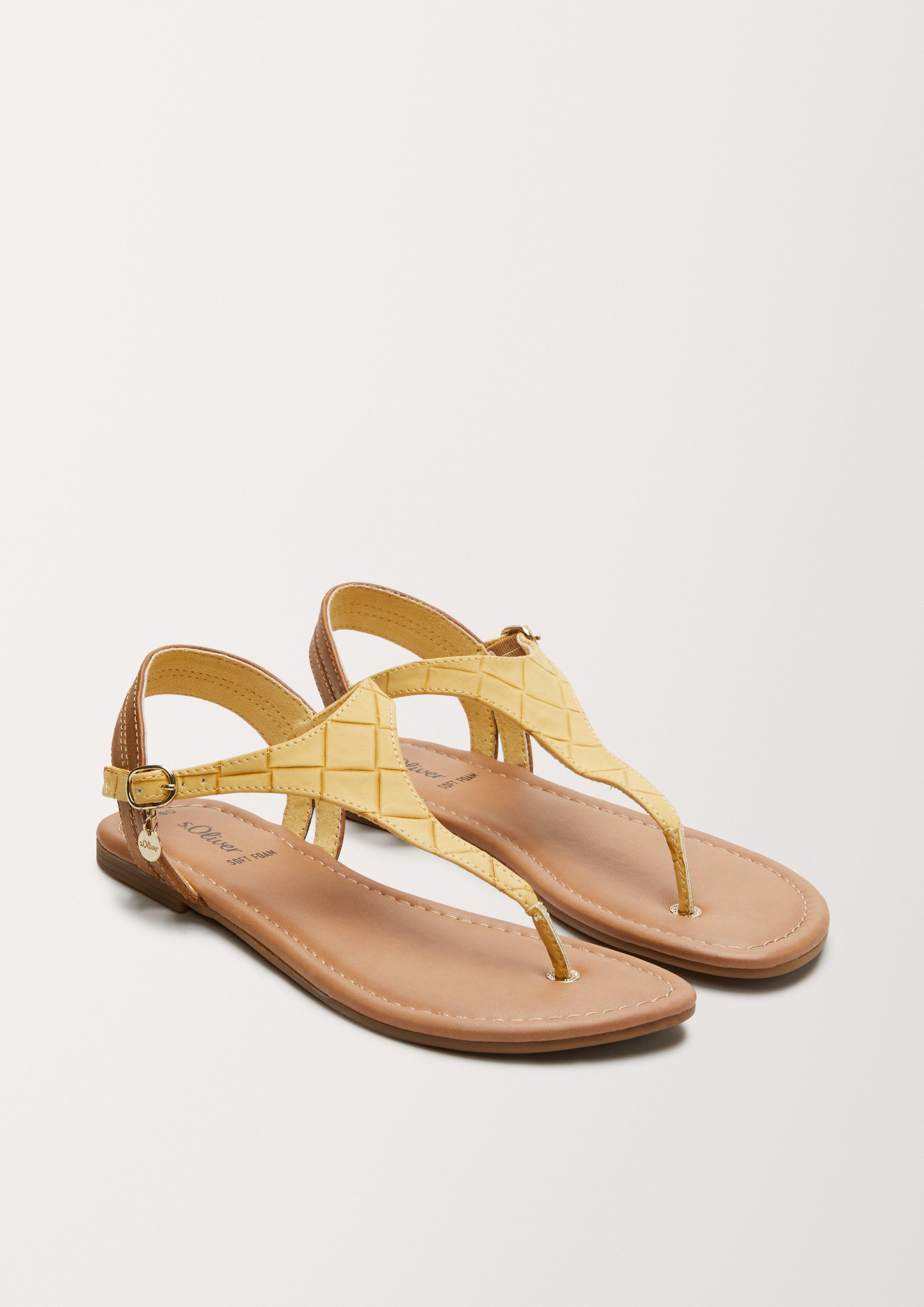 S.Oliver Sandalen in Leder-Optik