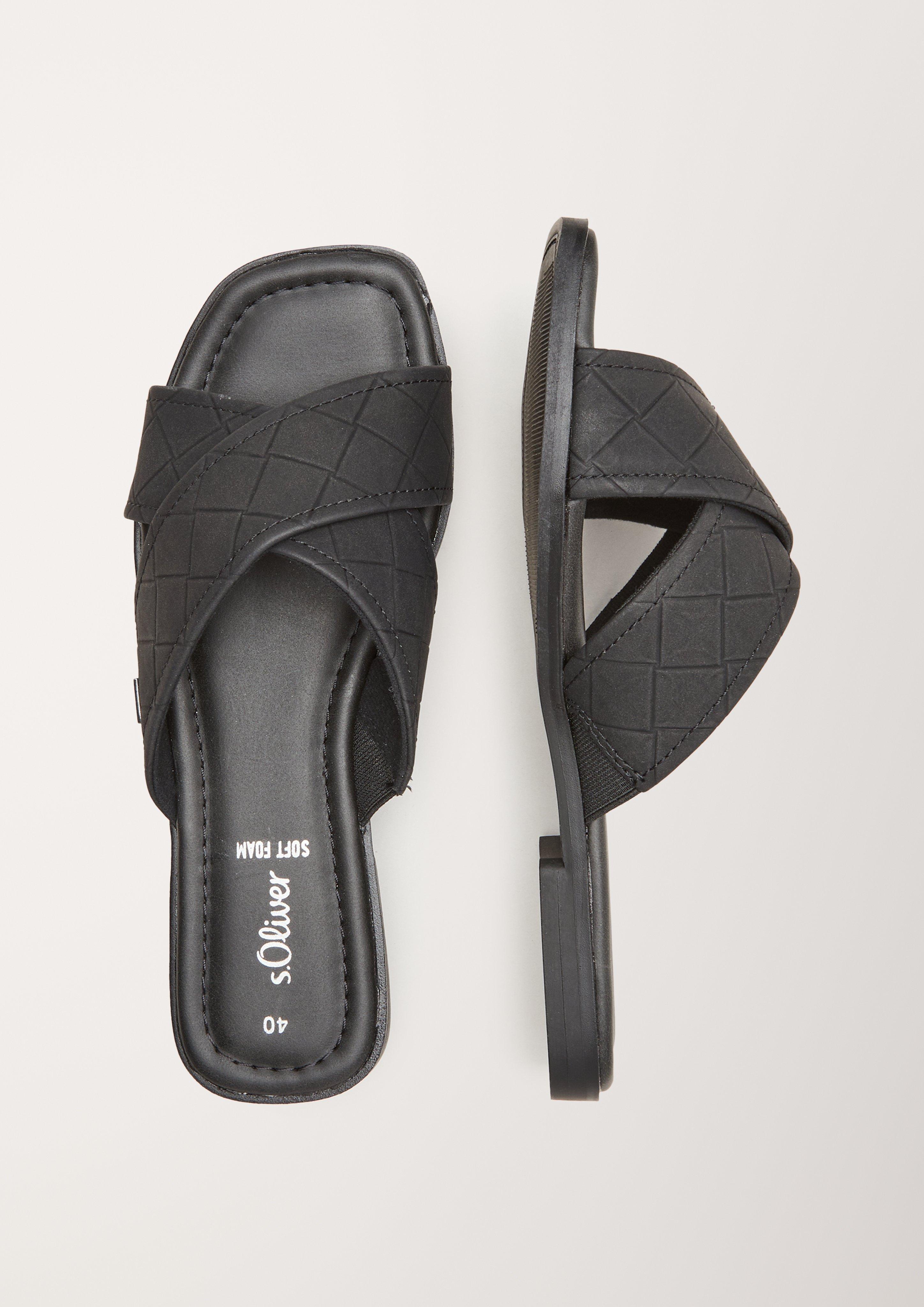 s.Oliver Pantoletten mit Webmuster