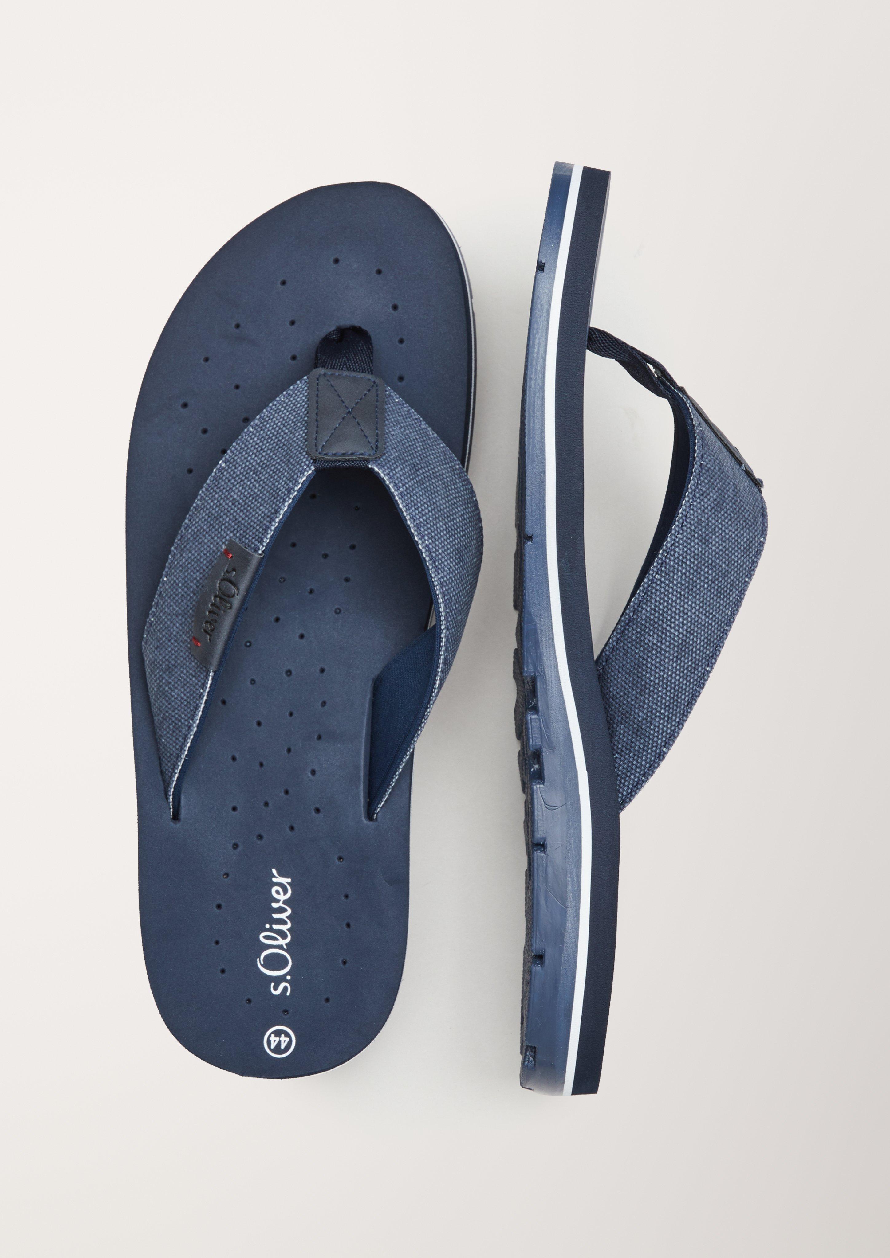 Damen Pantoletten in blau von s.Oliver