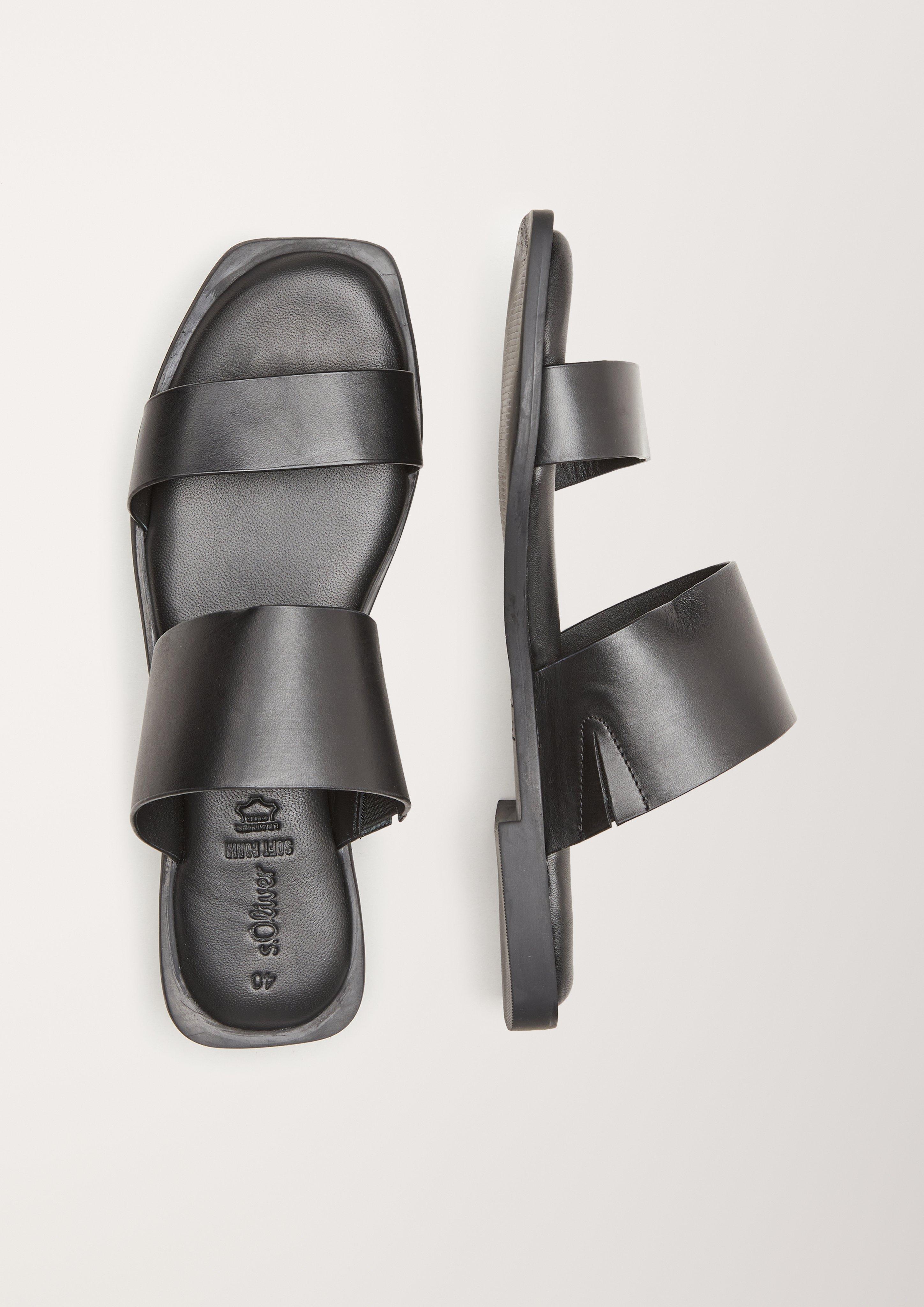 s.Oliver Pantoletten aus Echtleder