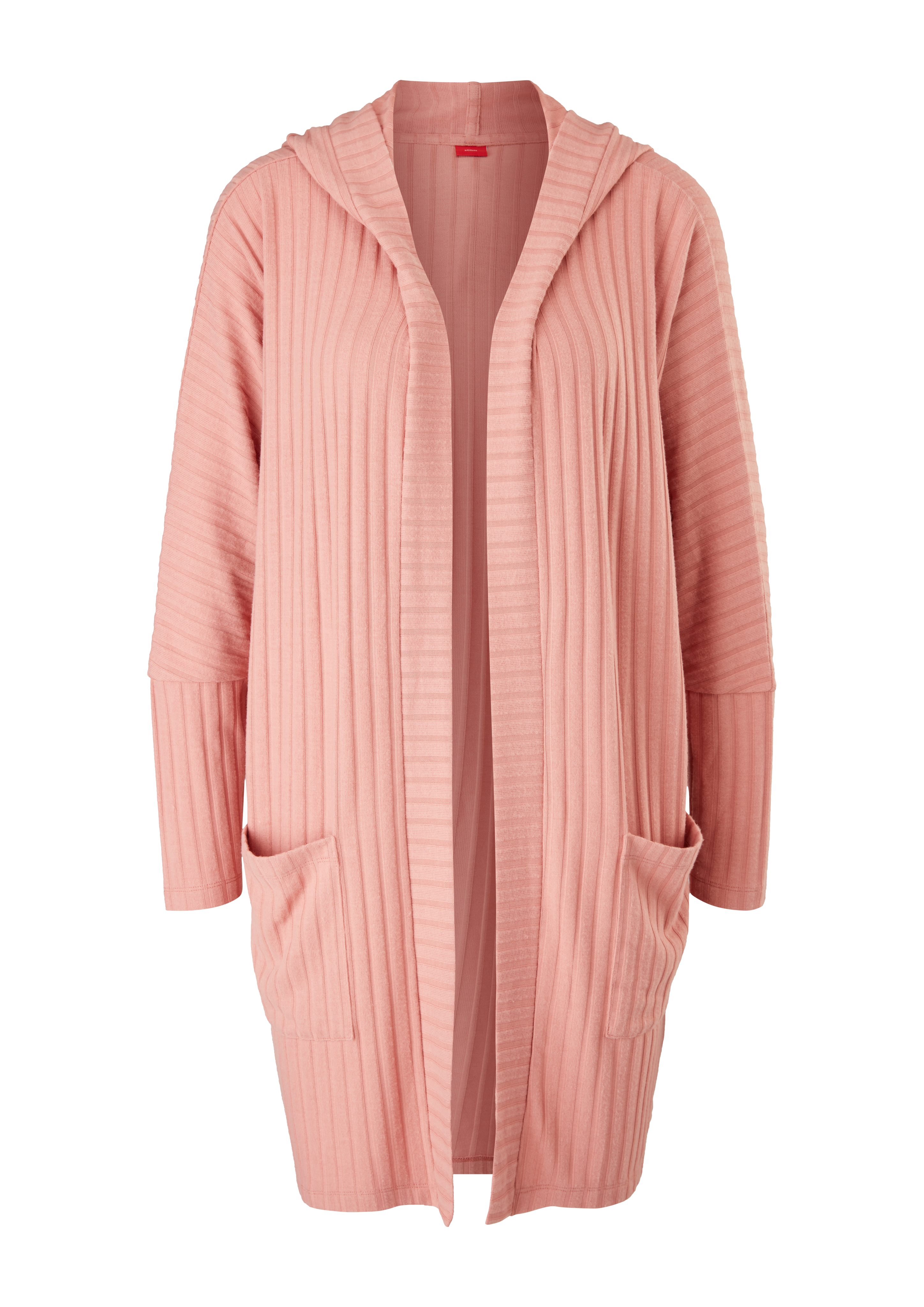 s.Oliver Loungewear Cardigan mit Rippstruktur