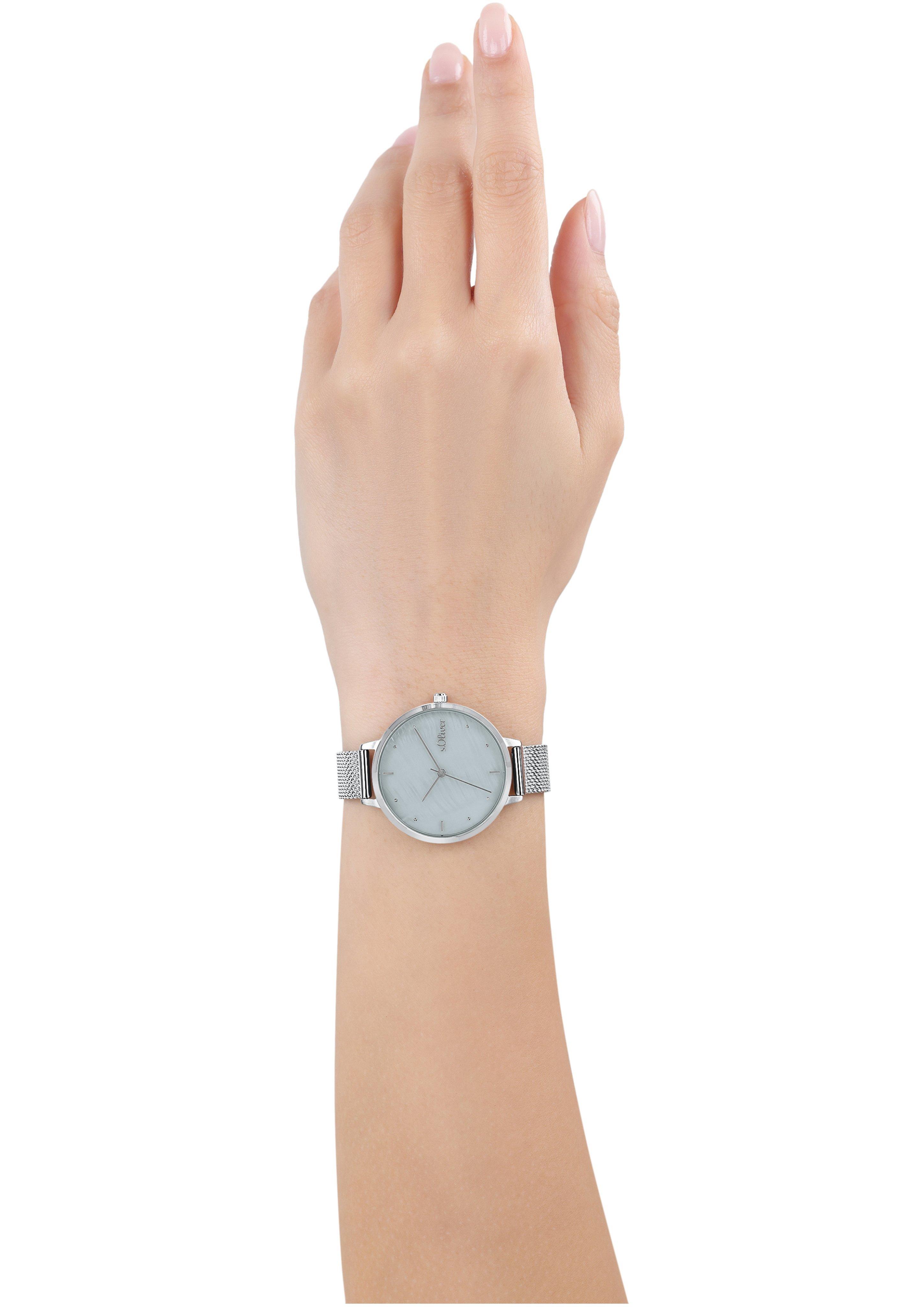 s.Oliver Klassische Milanaise-Armbanduhr
