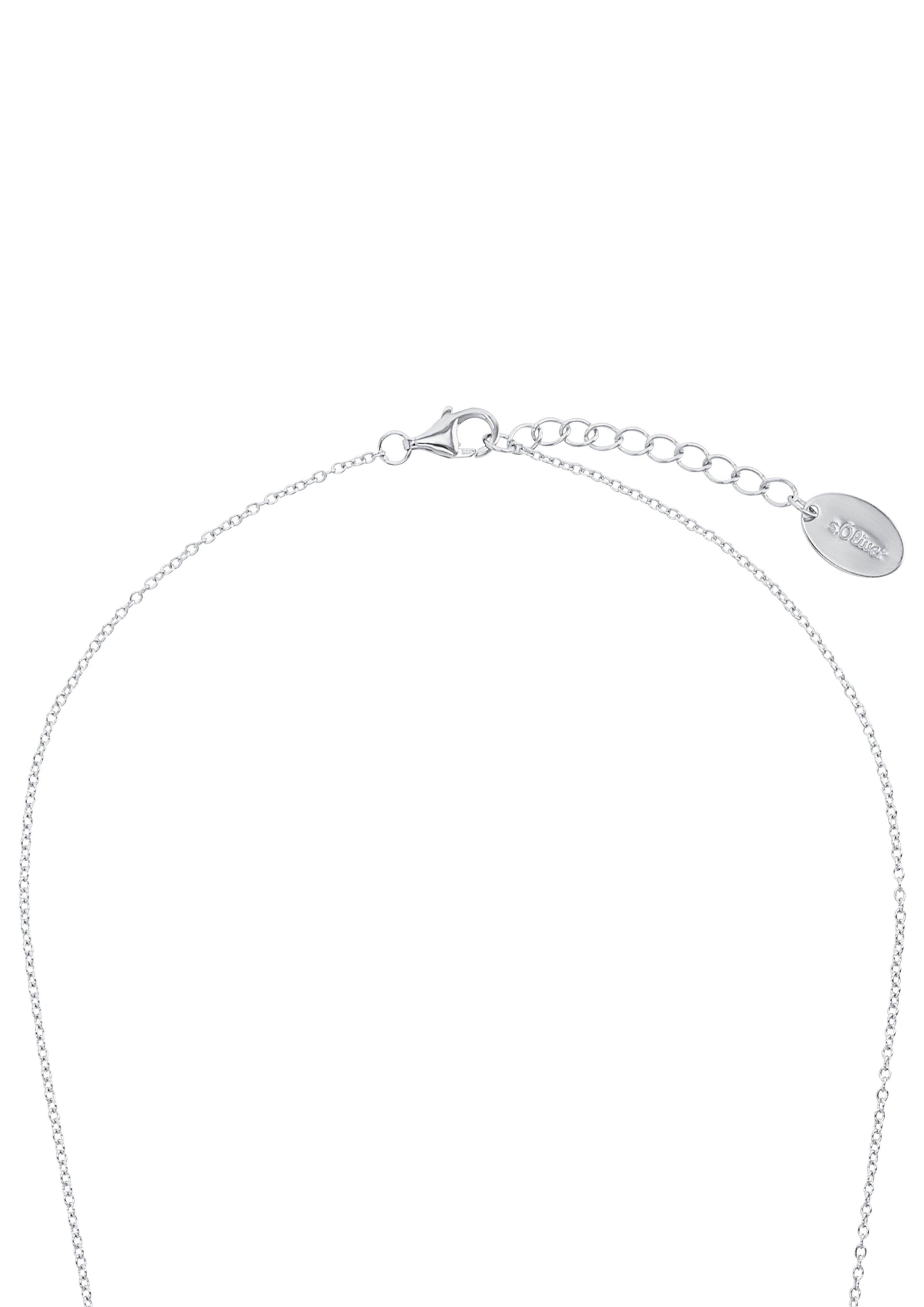 s.Oliver Silber-Halskette Zirkonia