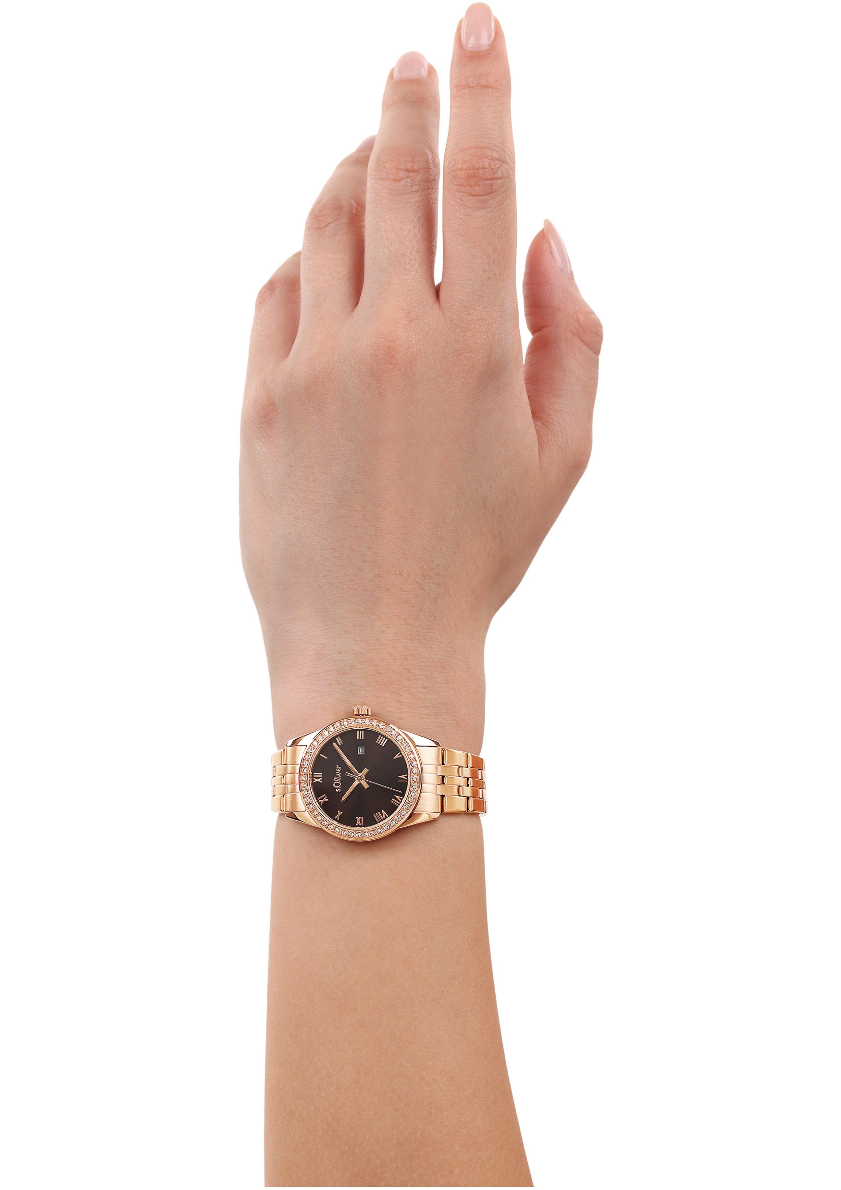 s.Oliver Moderne Edelstahluhr